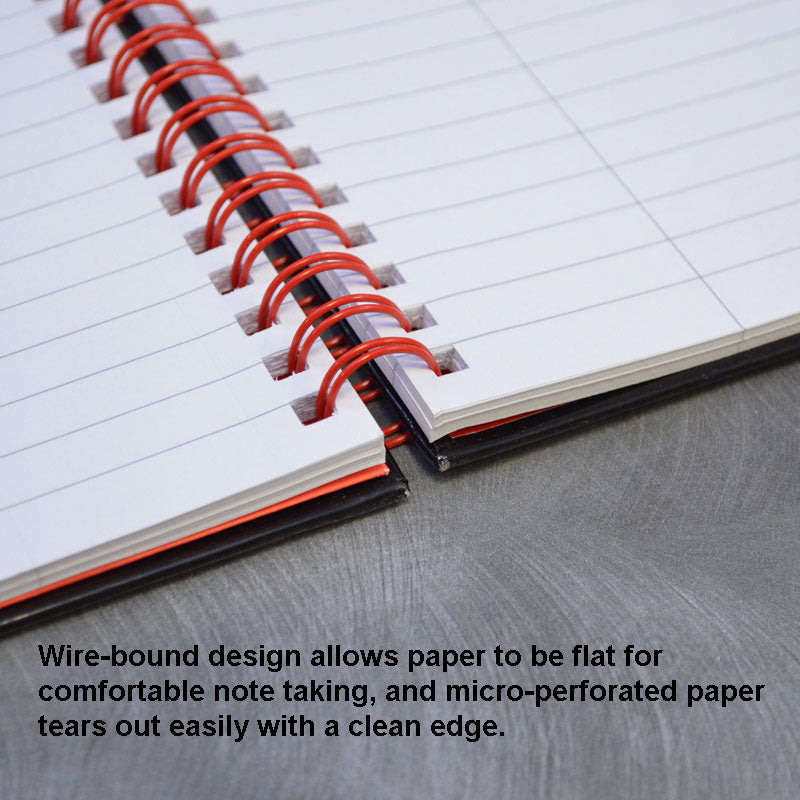 Premium Hardcover Twin-Wire Notebooks for School, Office & Journaling - A5 Size, 80 Sheets, Lined Paper, Durable Cover for Students & Professionals