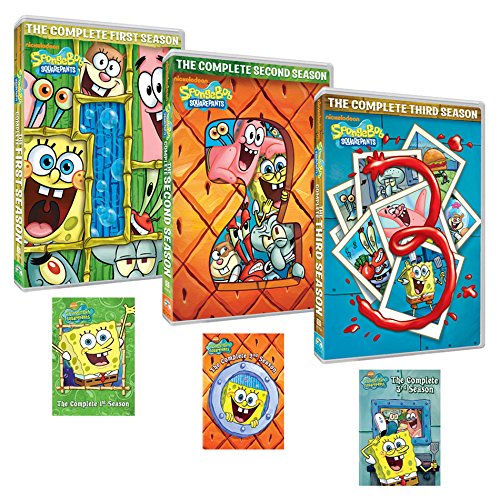 SpongeBob SquarePants Complete Seasons 1-3 DVD Set | Classic Animated Comedy Series for Kids & Adults | Perfect for Family Movie Nights & Birthday Gifts