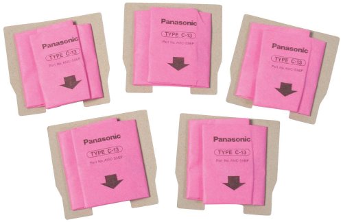 Panasonic AMC-S5EP Vacuum Bags 5-Pack - Pink for Canister Vacuums