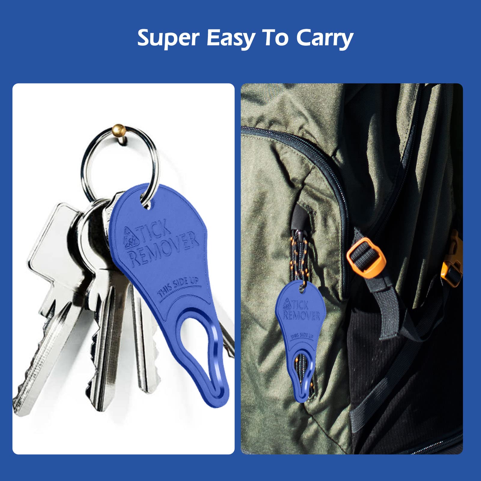 3 Pack Tick Remover Tool for Pets & Humans - Safe, Fast & Painless Tick Removal Kit - Essential First Aid Tool for Hiking, Camping & Outdoor Adventures - Portable Emergency Tick Tweezers for Dogs, Cats & Family Protection