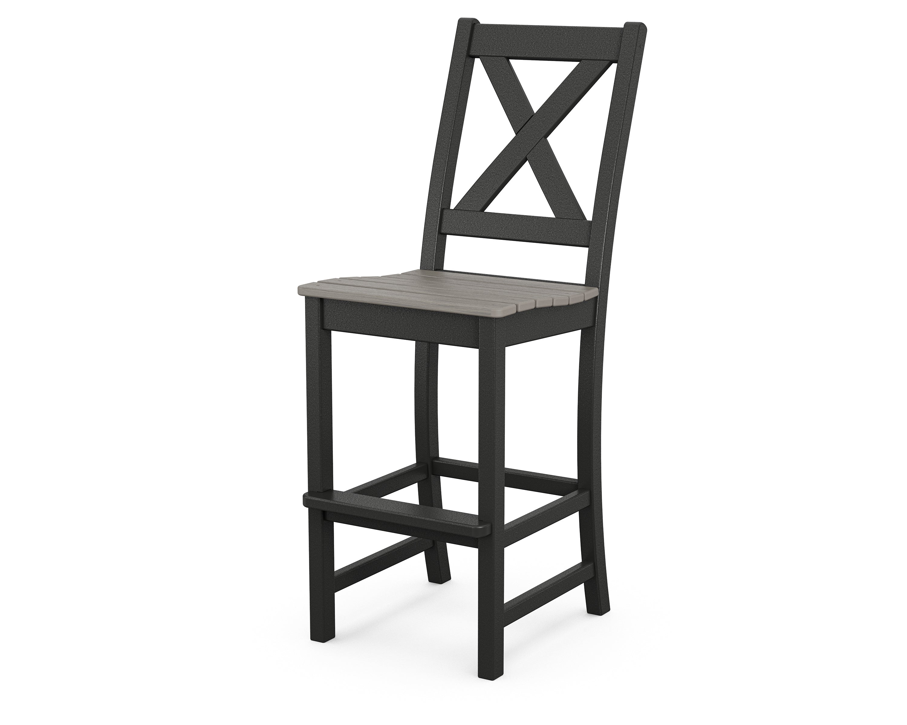 POLYWOOD Braxton Bar Side Chair - Weather-Resistant Outdoor Dining Chair for Patio, Deck, or Poolside - Perfect for Entertaining and Relaxing