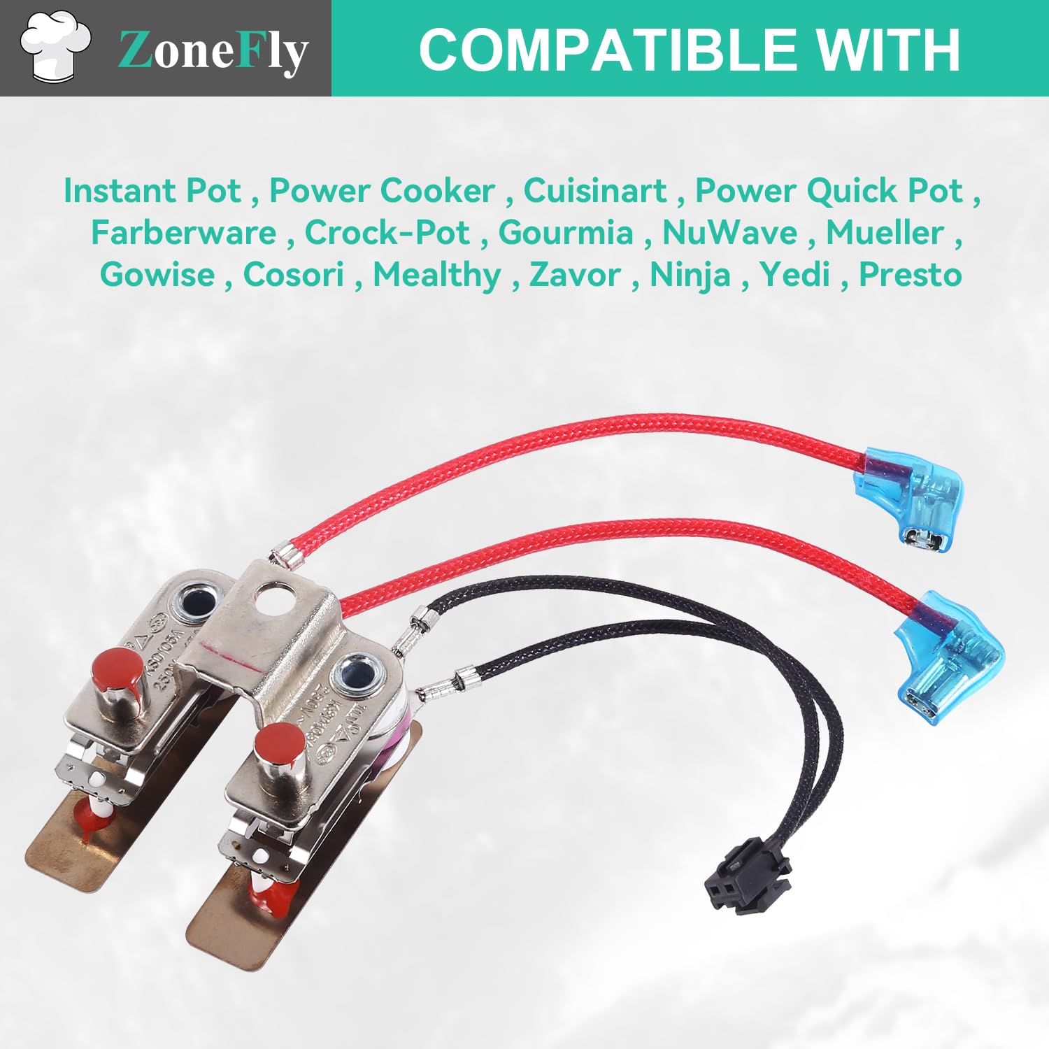 Original Pressure Sensor Switch for Instant Pot, Power Cooker, Cuisinart, Farberware, Power Quick Pot & Crock-Pot Electric Pressure Cookers - Replacement Part for Safe Cooking & Perfect Pressure Control