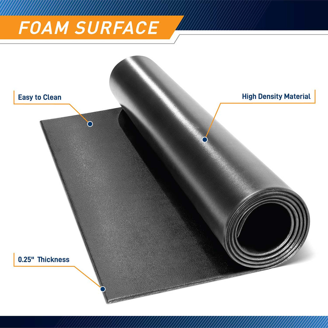 Premium Marcy Equipment Mat MAT 366 - Non-Slip Gym Flooring for Home & Commercial Use | Ideal for Weightlifting, Yoga & Fitness Equipment Protection