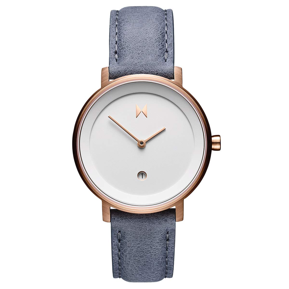 MVMT Signature II 34MM Women's Analog Watch - Minimalist Stainless Steel Dress Watch with Leather Strap | Perfect for Office, Date Night & Everyday Wear