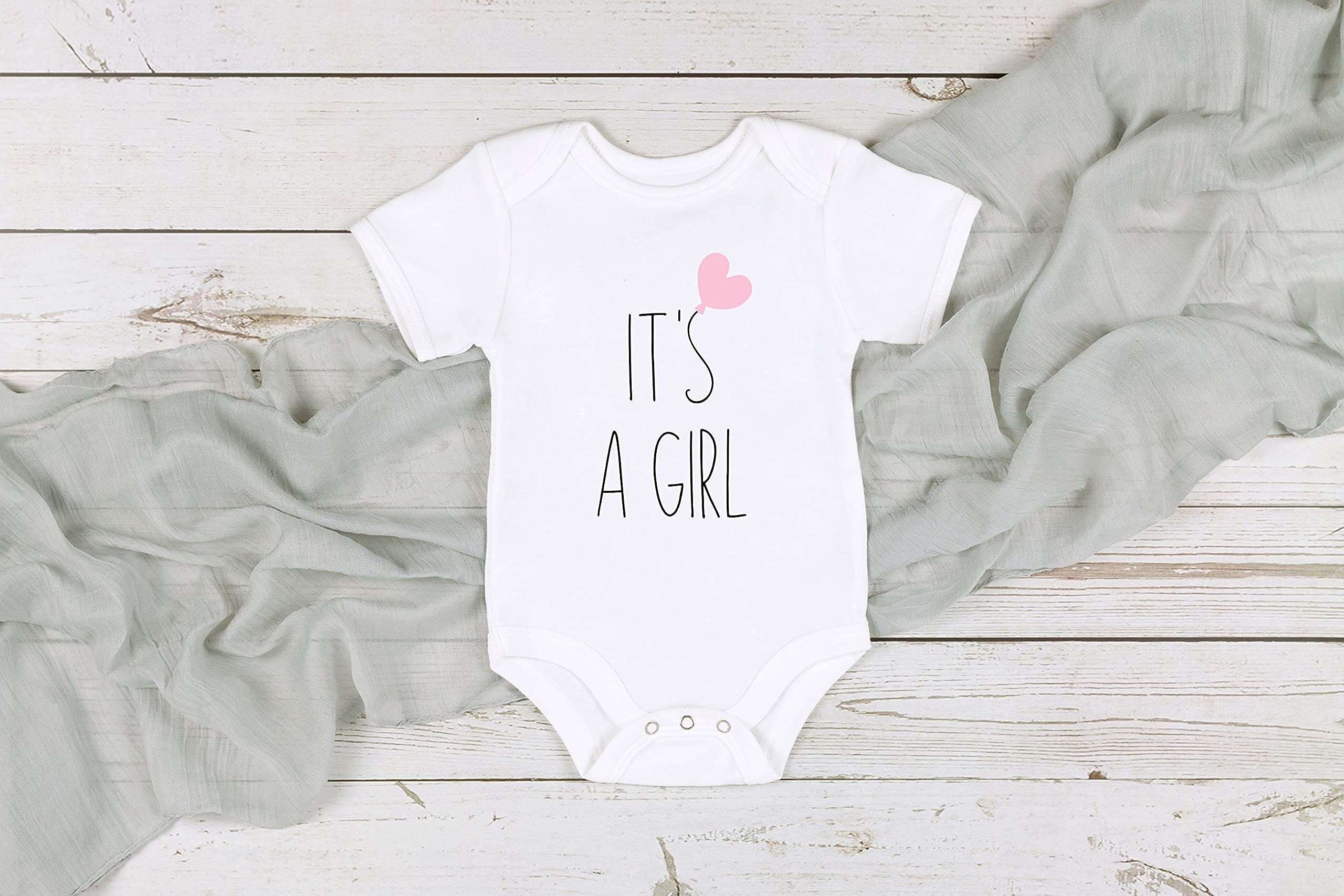 Baby Girl Gender Reveal Onesie | Pregnancy Announcement Outfit | Our Family is Growing Bodysuit (0-3 Months) - Perfect for Baby Showers, Gender Reveal Parties & Newborn Photo Shoots