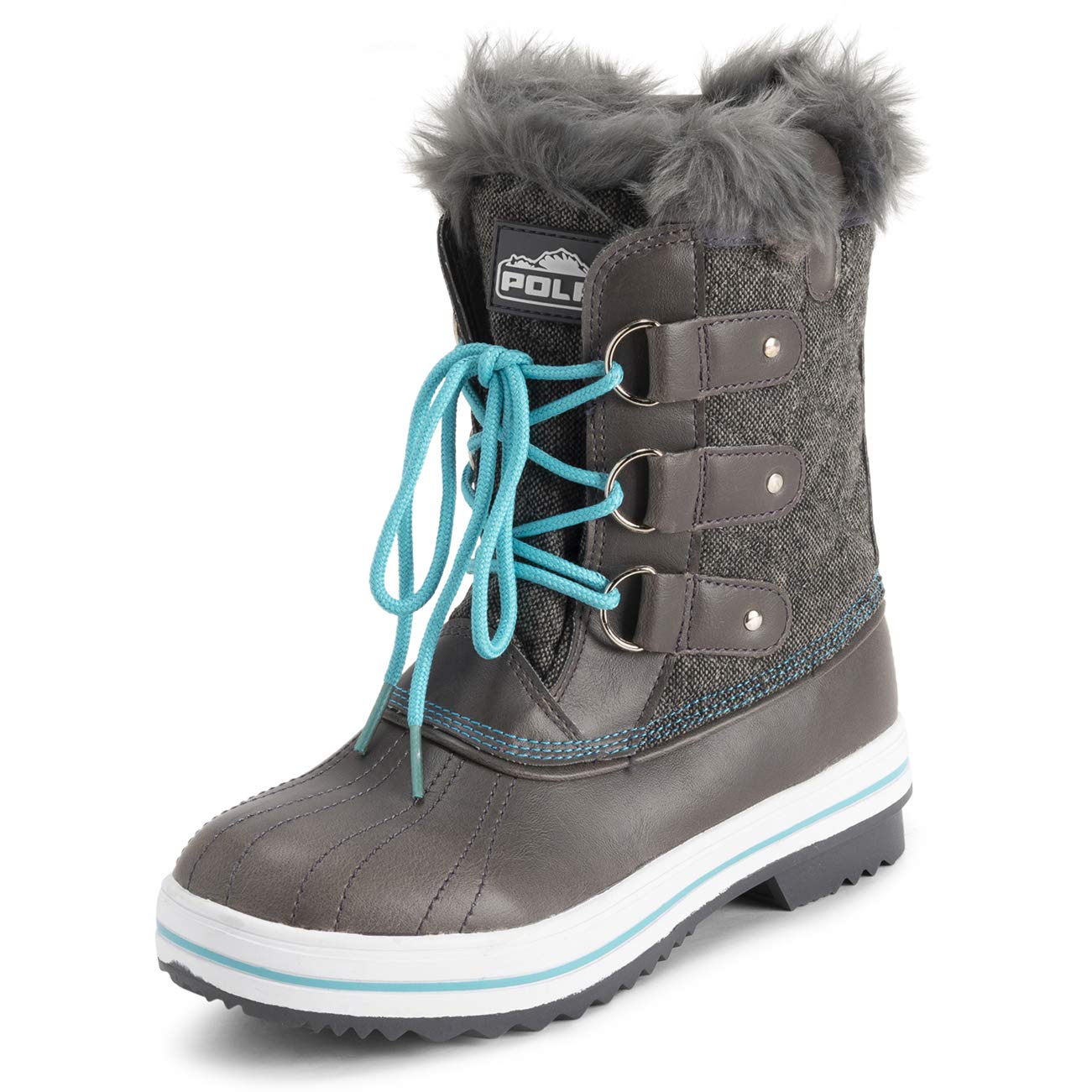 Polar Products Women's Quilted Snow Boots - Waterproof Winter Boots for Snow & Rain - Warm & Comfortable for Outdoor Activities, Hiking, and Cold Weather