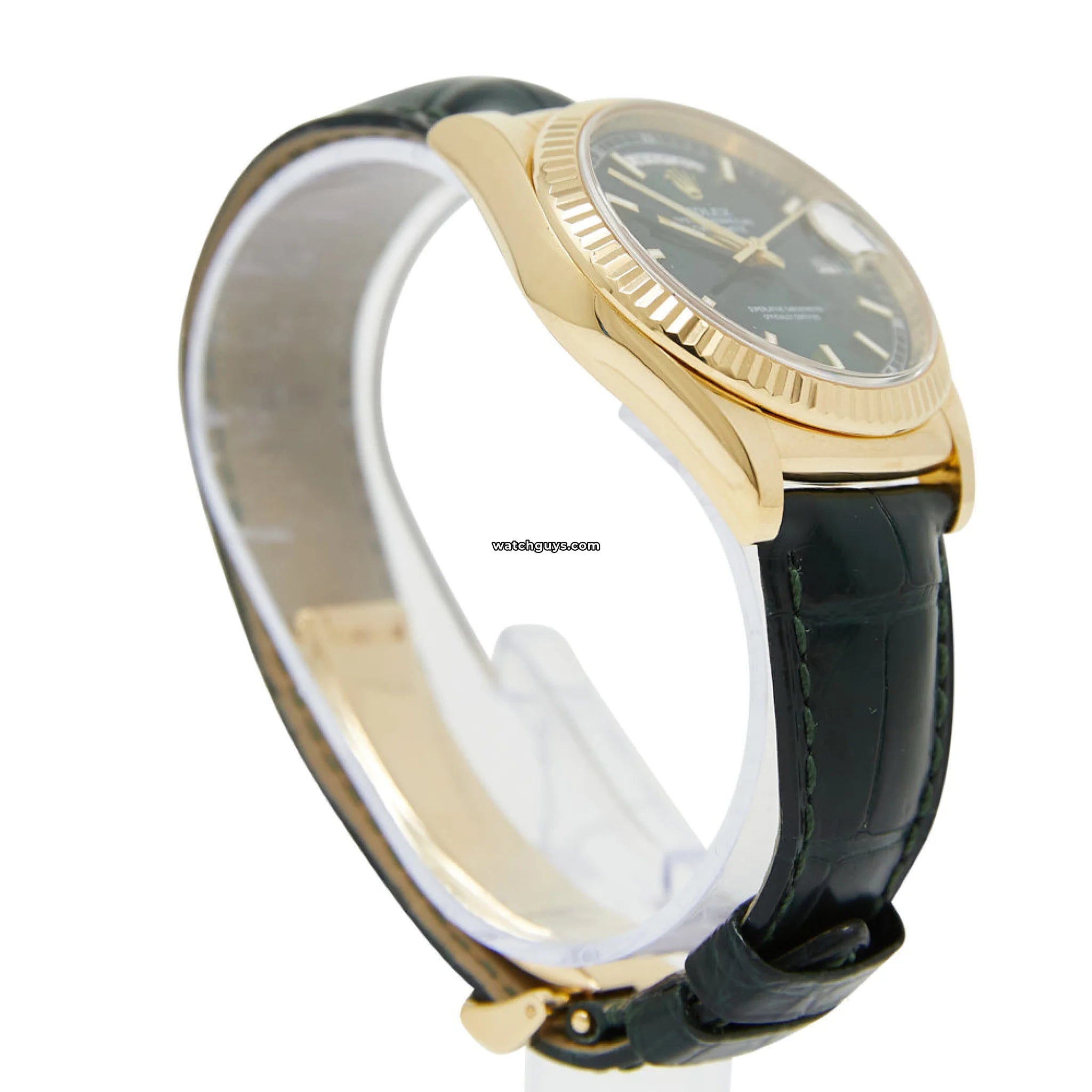 Luxury Rolex Day-Date 118138 Men's Watch with Green Dial - Perfect for Business, Formal Events & Special Occasions