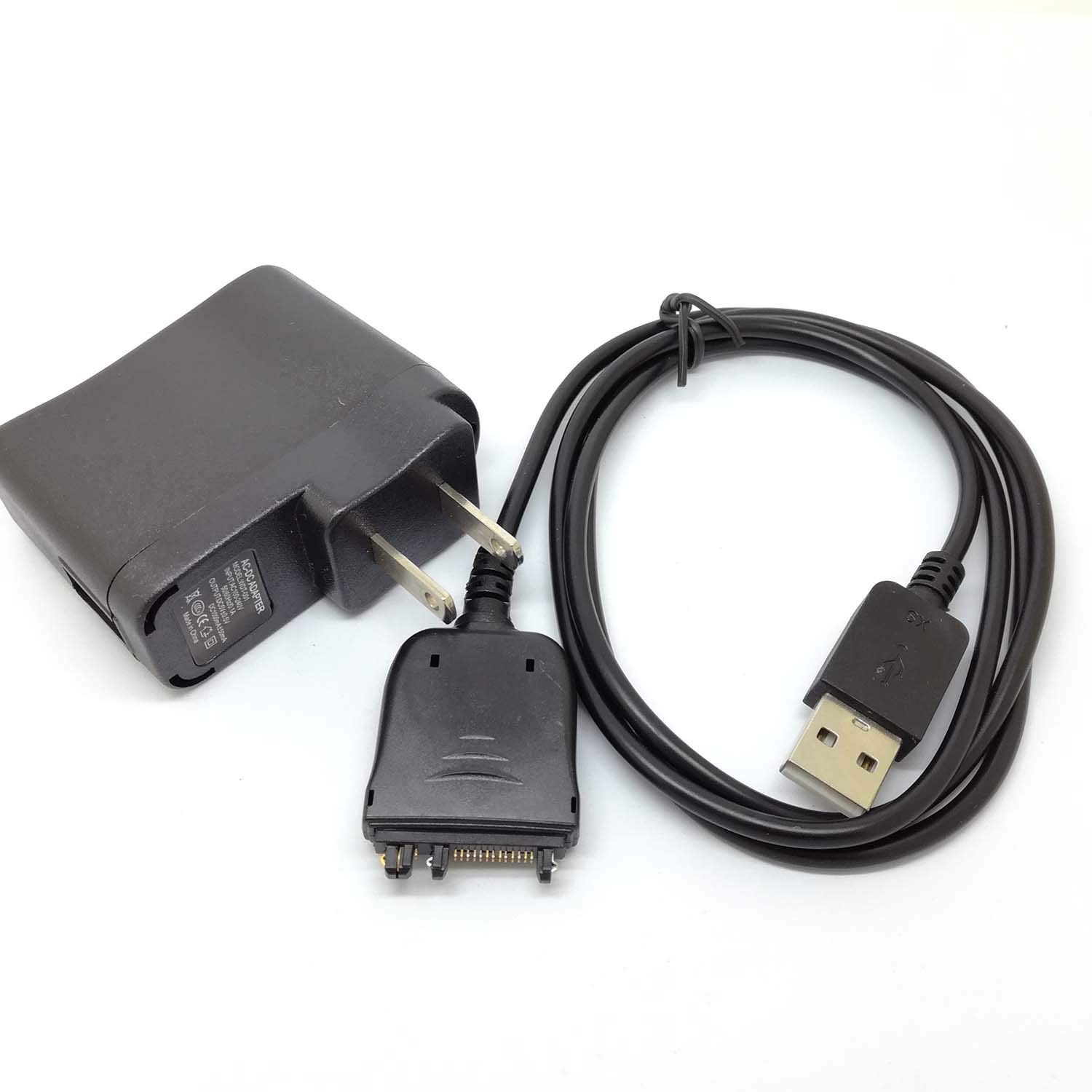 GuangMaoBo 2-in-1 USB Wall Charger & Data Sync Cable for Tungsten E2, T5, Palm TX, LifeDrive - Fast Charging & File Transfer for Palm PDAs | Perfect for Home, Office & Travel Use