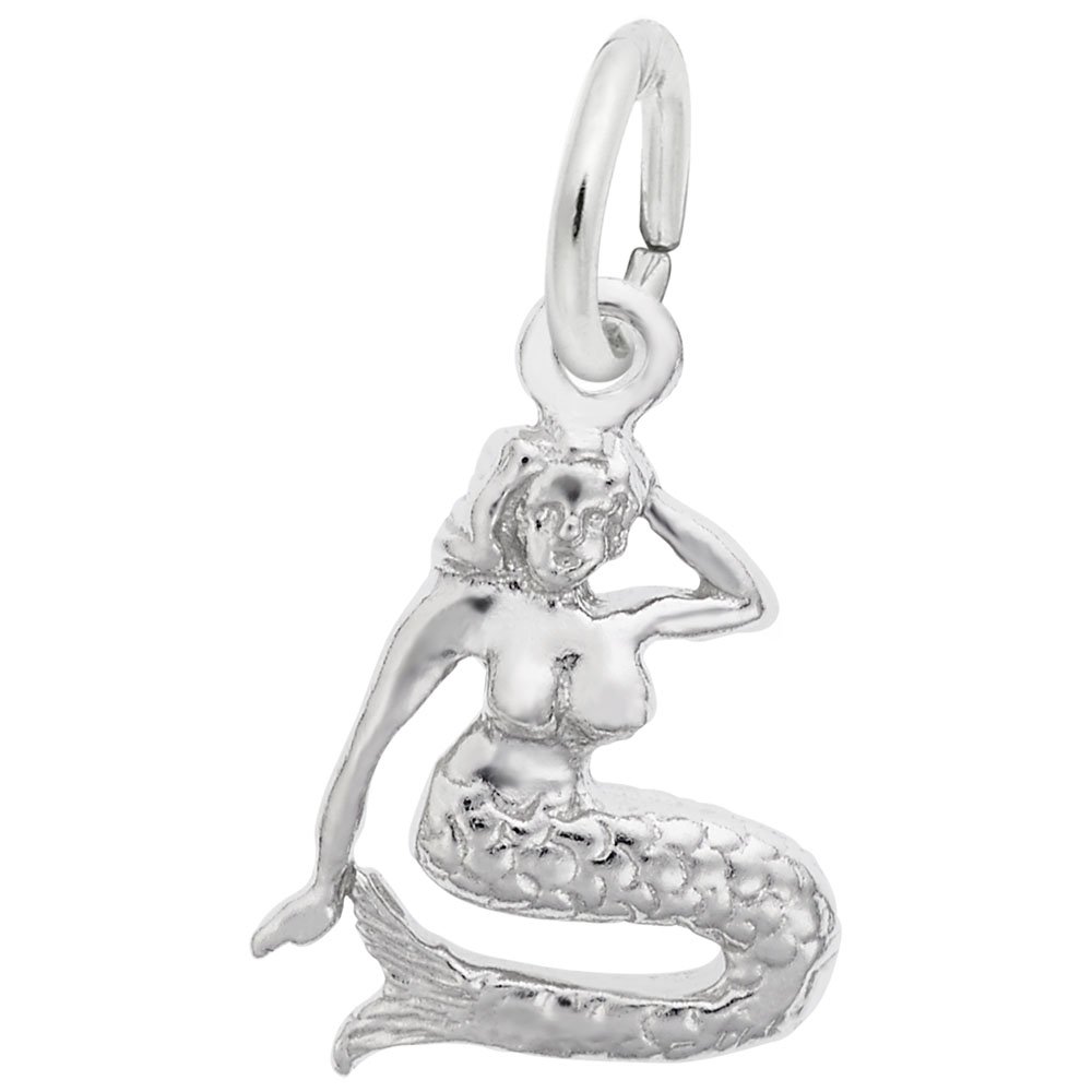 Mermaid Charm Pendant - Sterling Silver & Gold Plated Jewelry for Bracelets & Necklaces - Perfect for Beach Parties, Mermaid Themed Gifts & Everyday Wear