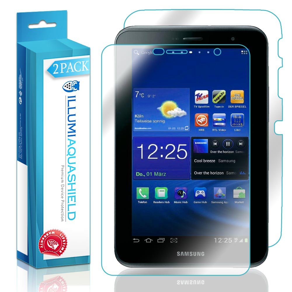 2-Pack HD Clear TPU Screen Protector for Samsung Galaxy Tab 2 7.0 - Bubble-Free Front & Back Protection | Perfect for Work, Travel & Everyday Use