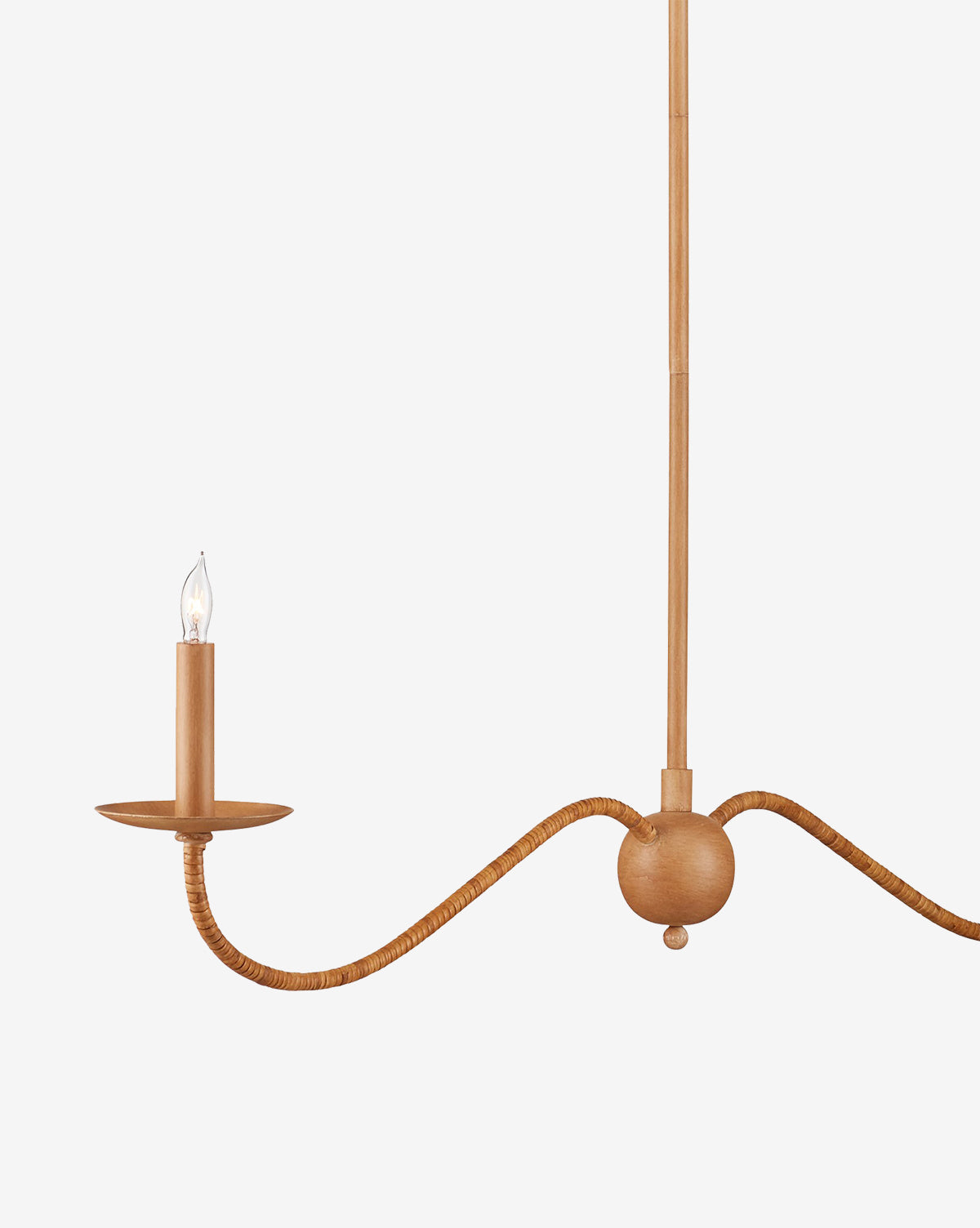 Saxon Linear Chandelier - Modern 6-Light LED Pendant Lighting Fixture for Dining Room, Kitchen Island & Living Room Decor