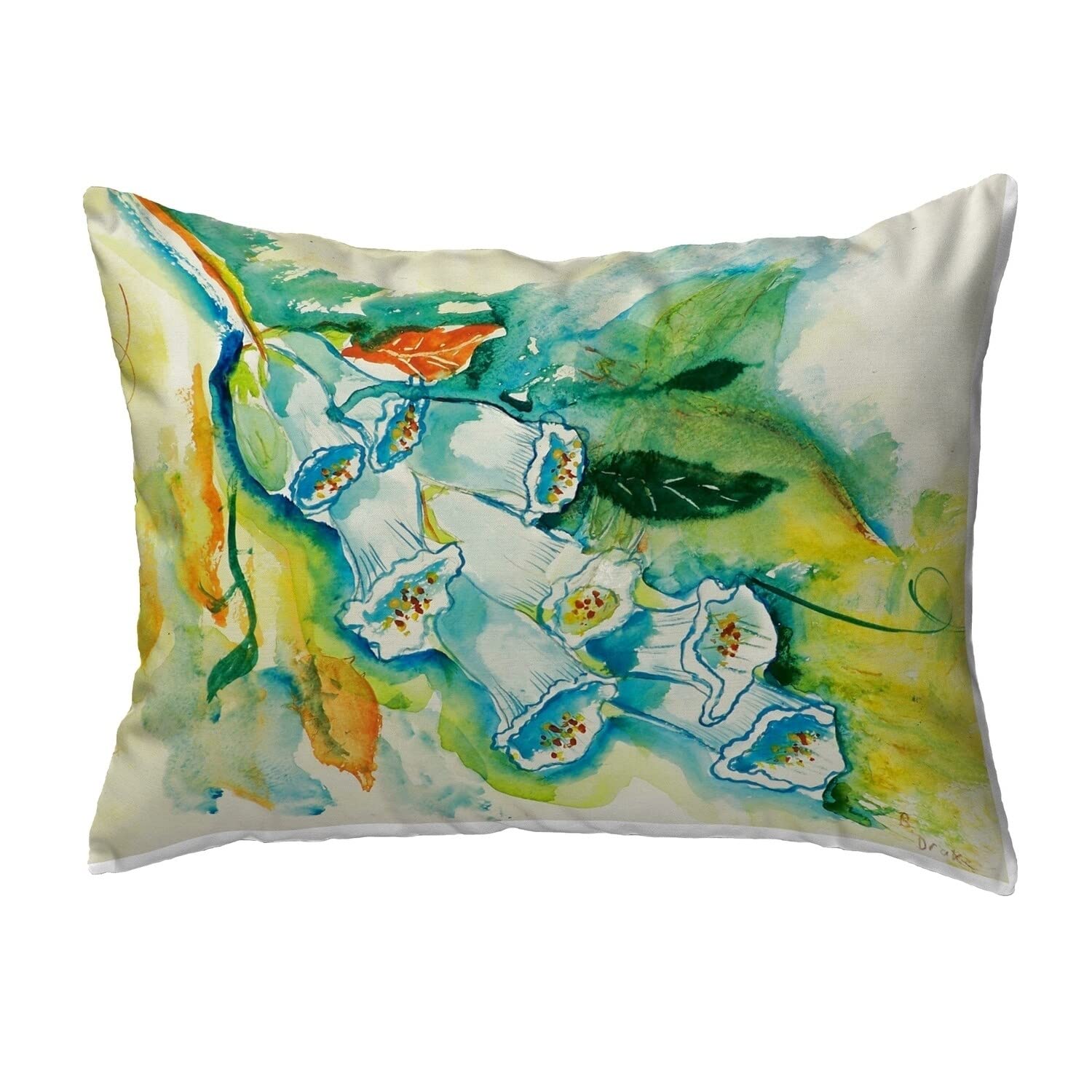 Betsy Drake KS406 Decorative Throw Pillow - 11x14 Inches, Multi-Color - Perfect for Sofa, Bed & Home Decor