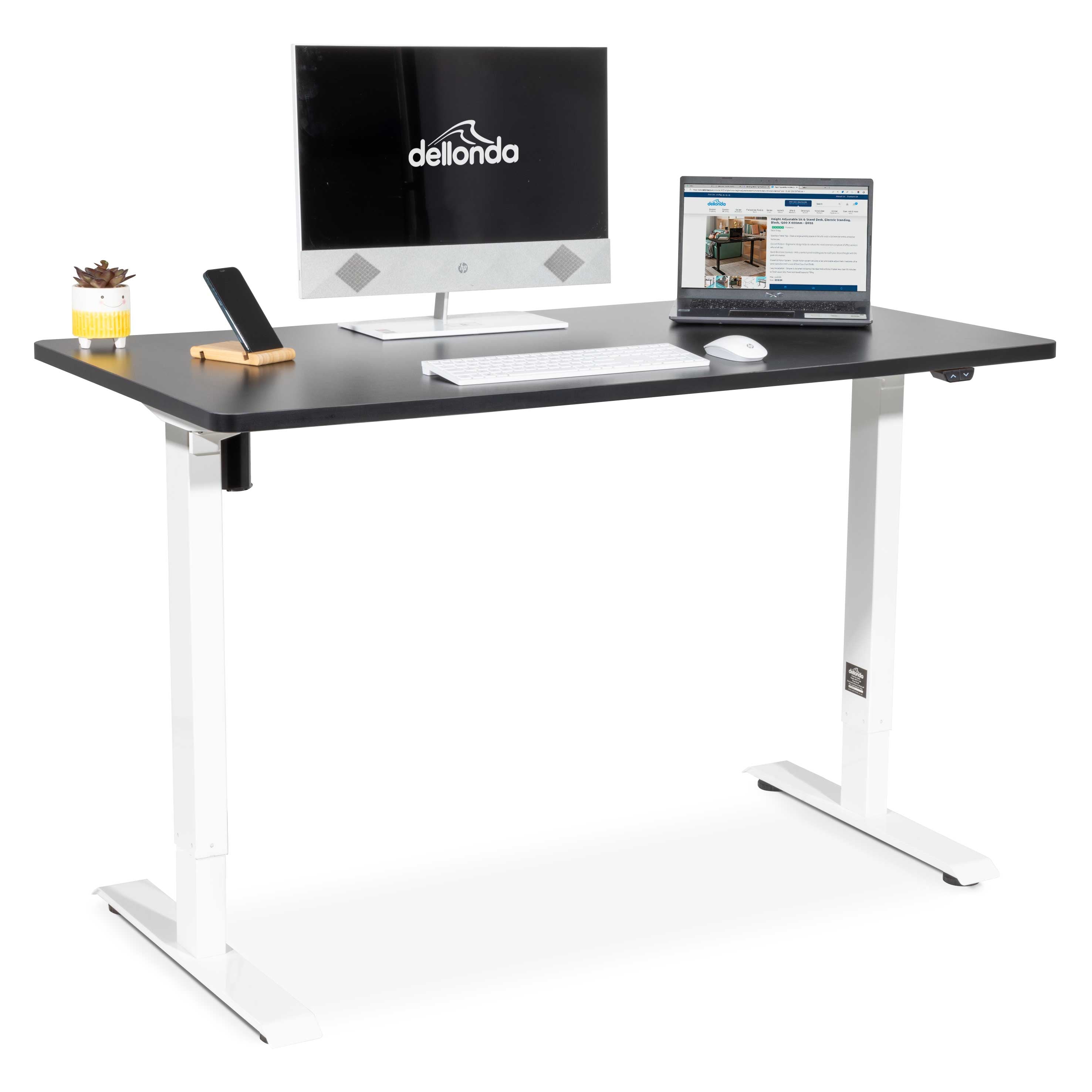 Single Motor Height Adjustable Electric Sit Stand Desk - 48