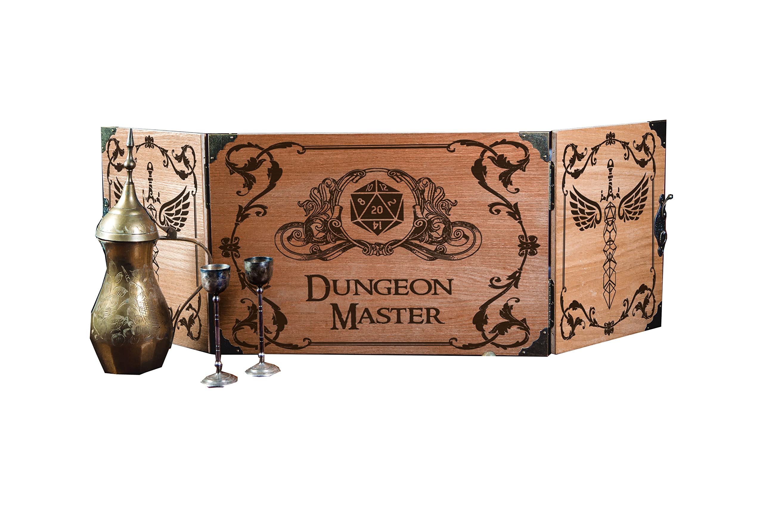 Custom Wooden Game Master Screen for RPG & D&D - Handcrafted DM Screen Set with Personalization - Perfect Gift for Gamers & Dungeon Masters - Ideal for Tabletop Gaming Sessions & Campaigns