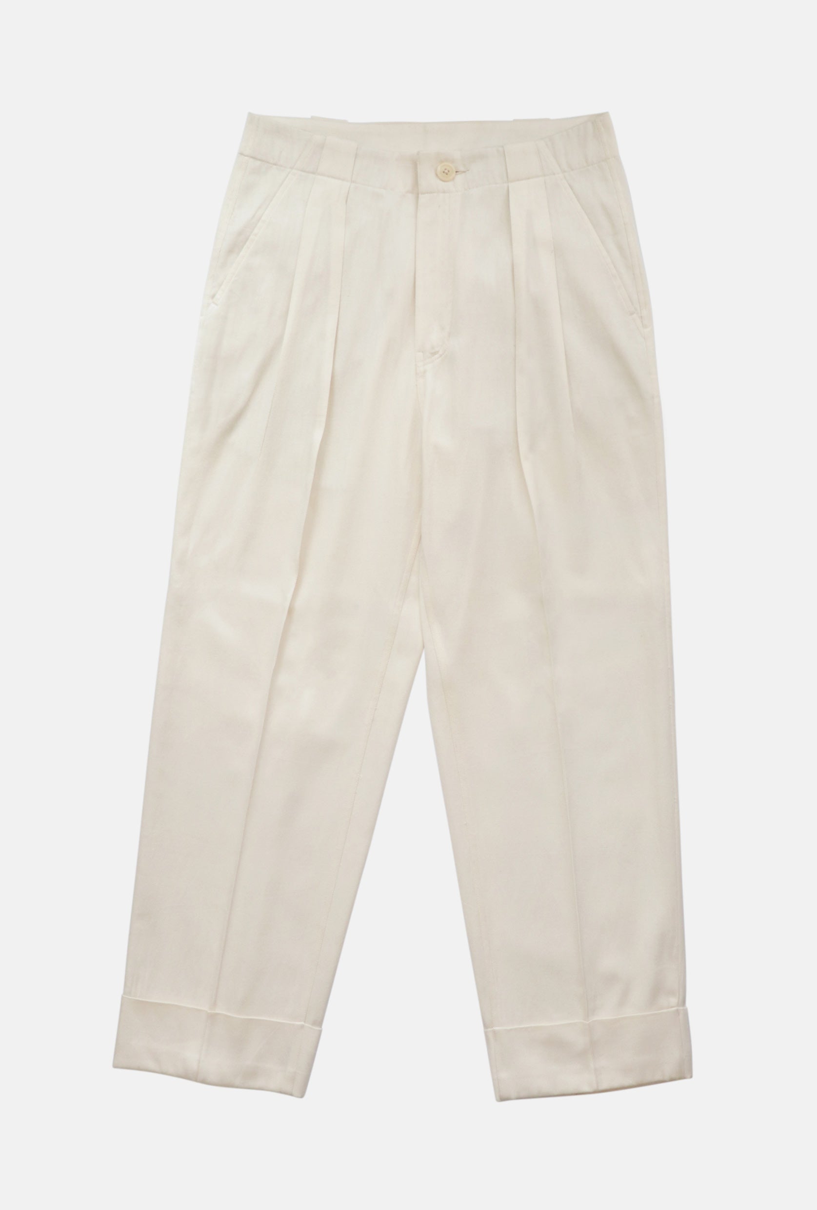 ELMER Women's Box Pleat Pants - High Waisted Wide Leg Trousers for Work & Office | Comfortable Stretch Fabric for Business Casual & Professional Outfits