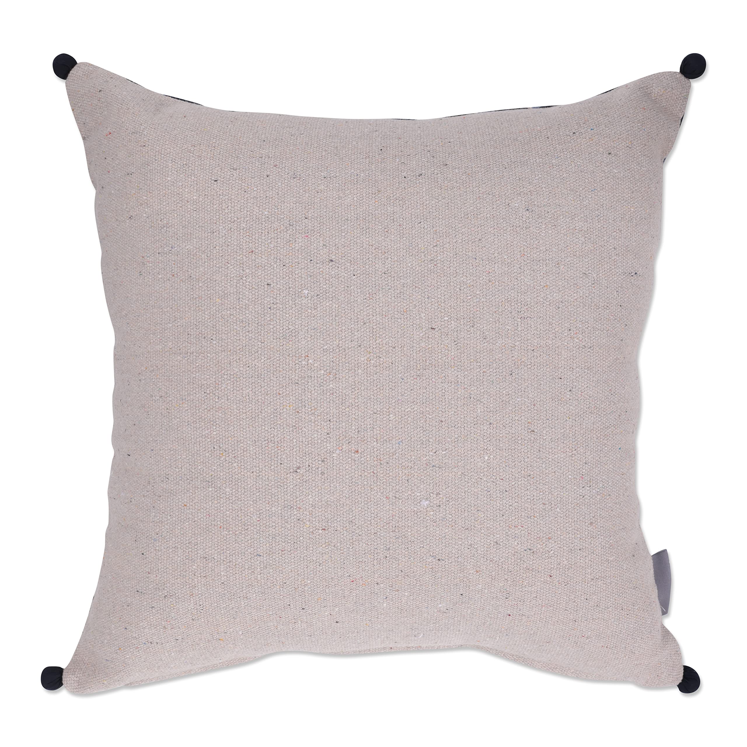 Premium Blue Geometric Cubes Throw Pillow 18x18 Inch - Soft Decorative Cushion for Sofa, Bed & Living Room - Stylish Home Decor Accent