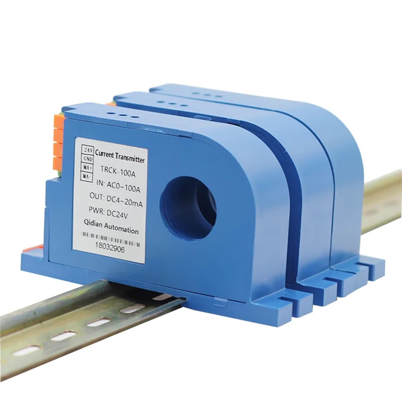 JXK-10 DC Current Sensor 50A 100A 200A 300A 600A - Hall Effect Current Transducer with 4-20mA & RS485 Output, 22mm Hole Size (DC24V, 0-250A Input) - Perfect for Solar Power Systems, EV Charging Stations & Industrial Automation