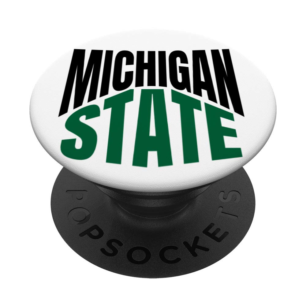 Michigan State Travel PopSockets Swappable PopGrip - Custom Phone Grip & Stand for iPhone, Samsung - Perfect for Travel, Commuting & College Life