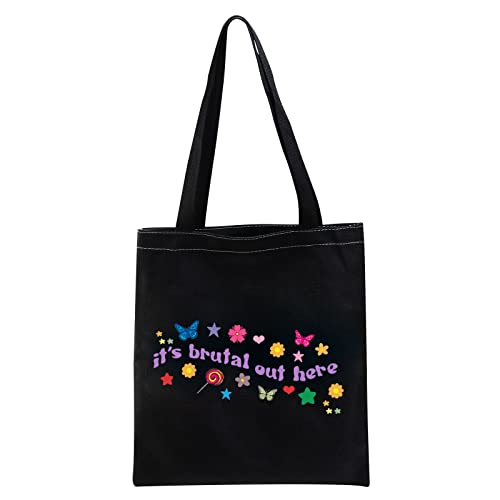 brutal out here tote bag