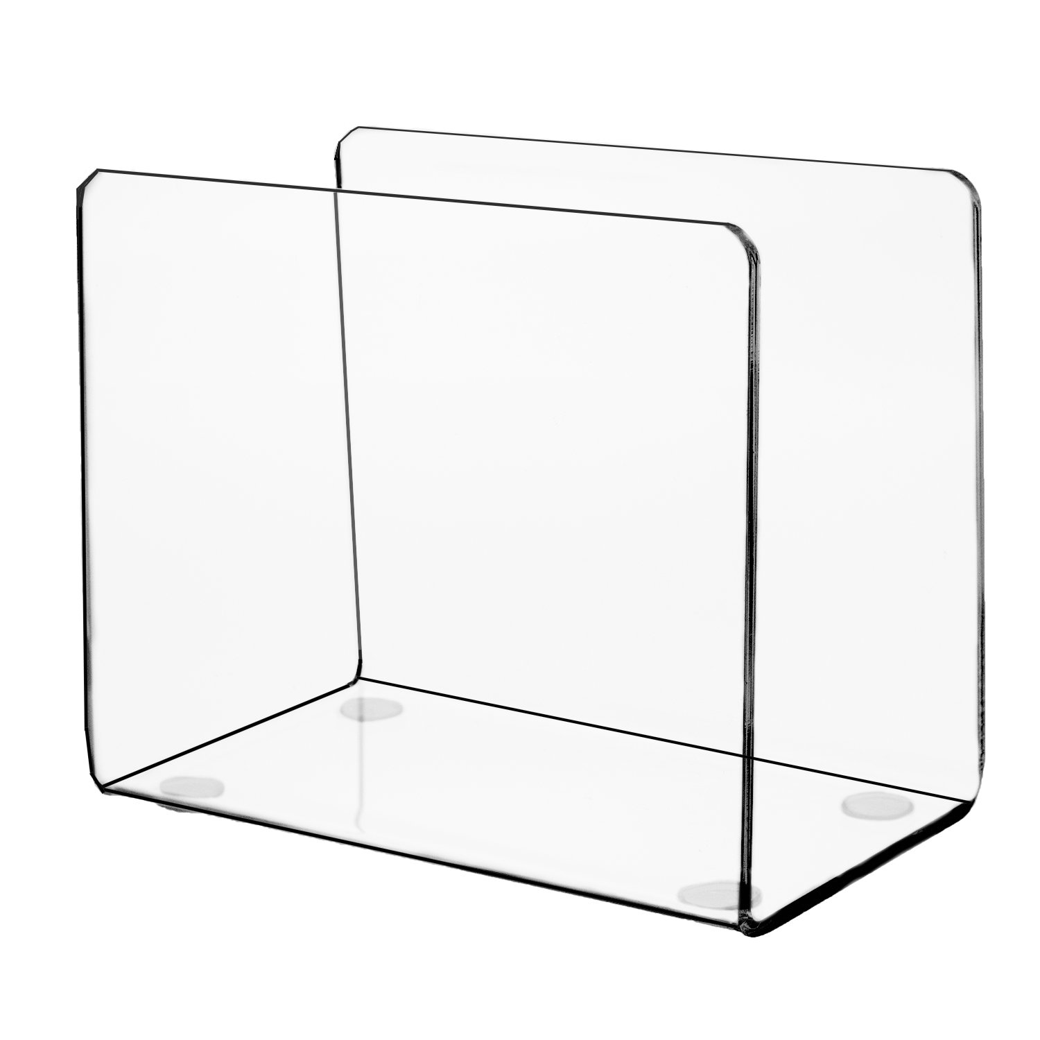 Source One Deluxe Clear Acrylic Napkin Holder - Premium Tableware Organizer for Restaurants, Home Dining & Party Decor - Perfect for Kitchen, Wedding, and Holiday Table Settings