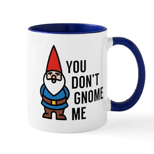White/Navy Inside - You Don't Gnome Me Mug