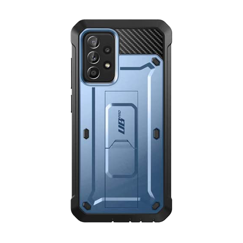 Samsung Galaxy A52 Unicorn Beetle Pro Rugged Case with Holster - Shockproof, Military-Grade Protection, Metallic Blue - Perfect for Outdoor, Work & Extreme Sports