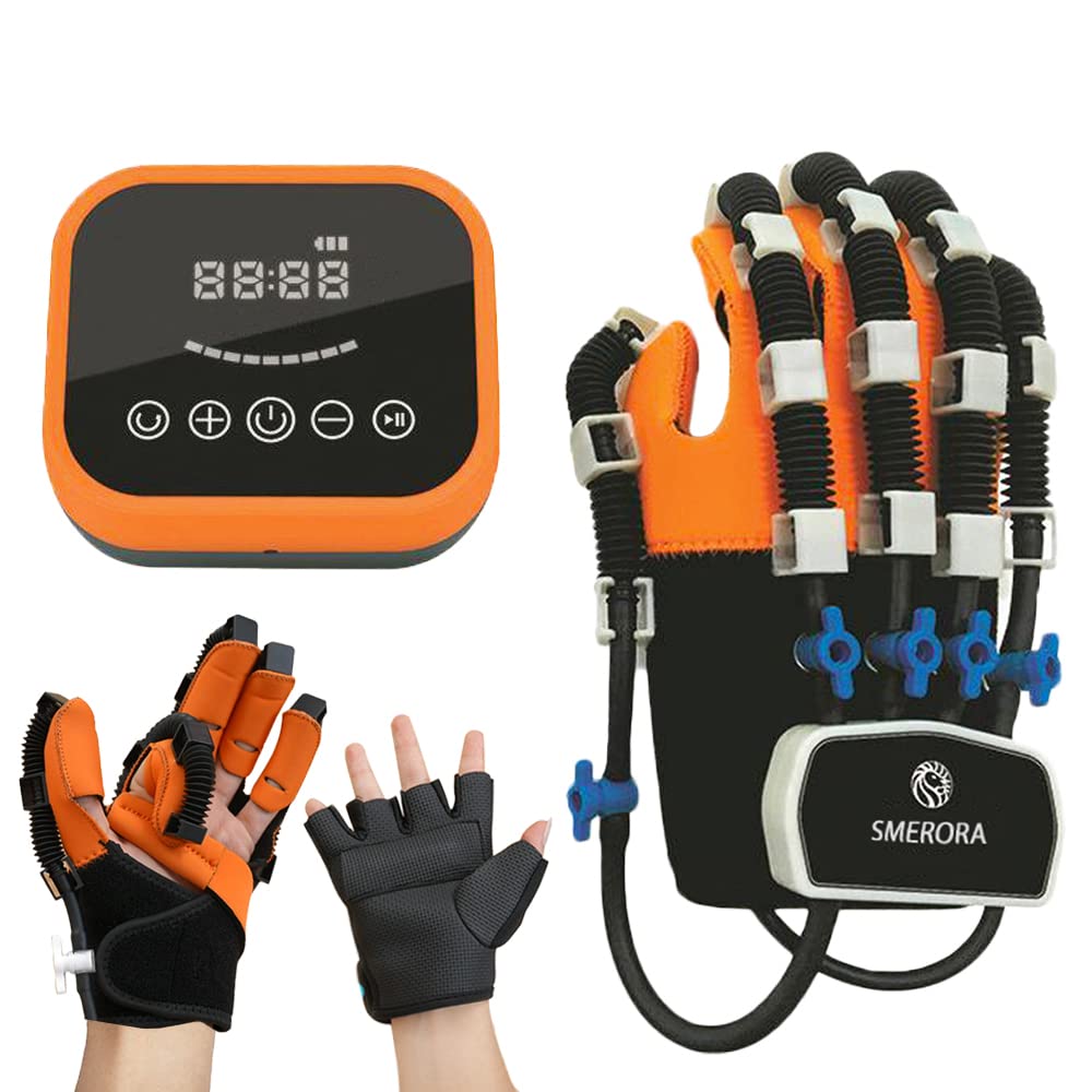 Smerora Hand Rehabilitation Gloves - Assistive Device for Hand Dysfunction Recovery, Finger Mobility Training for Stroke & Injury Patients - Ideal for Home Therapy & Physical Rehabilitation Exercises
