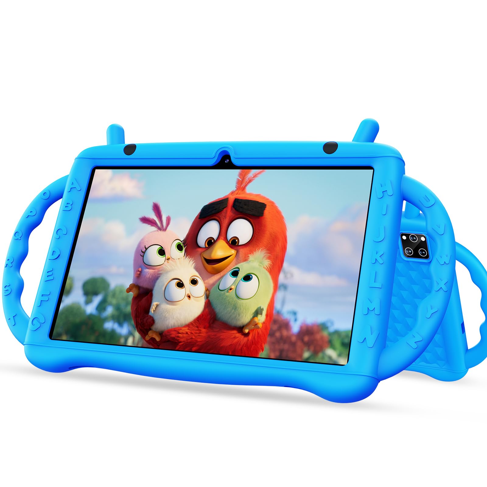 10 Inch Android Tablet for Kids Ages 3-12 | Octa-Core Processor 10GB RAM 64GB Storage | Bluetooth 5.2 WiFi Kids Tablet with Parental Controls & Google Kids Space | HD Shockproof Display (Blue) - Perfect for Learning, Games & Entertainment at Home or Travel