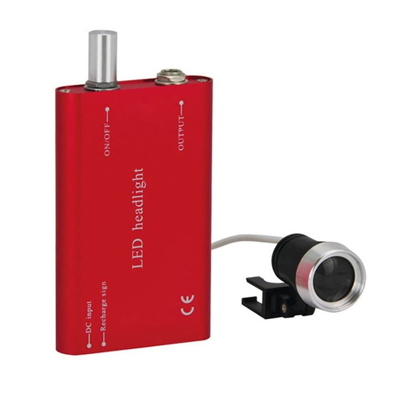 Rechargeable LED Headlamp - Portable Red Light Head Torch with Battery Power for Camping, Hiking, Running & Night Work