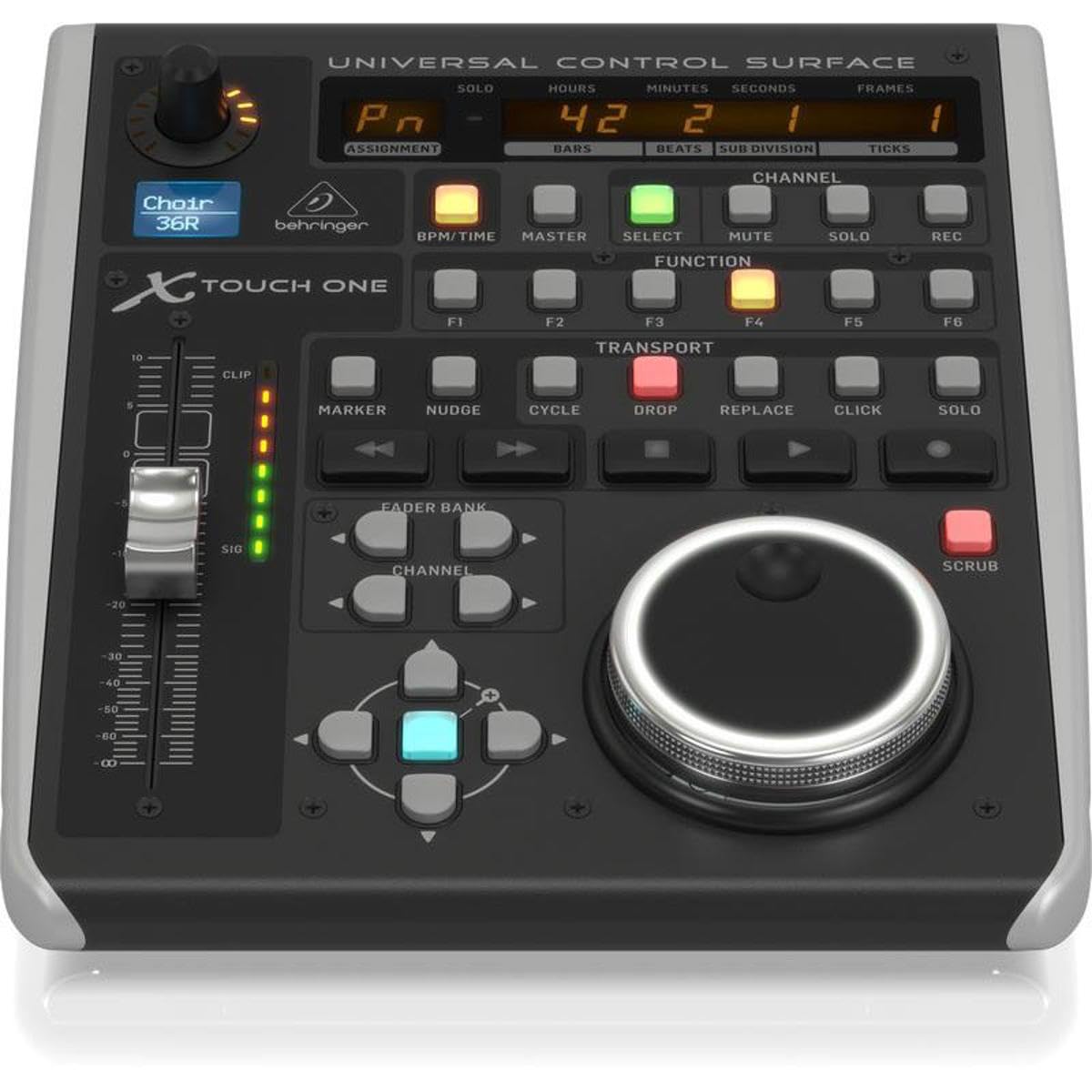 Behringer X-Touch One USB MIDI Controller - Compact DAW Control Surface for Music Production & DJing | Perfect for Home Studios, Live Performances & Audio Editing