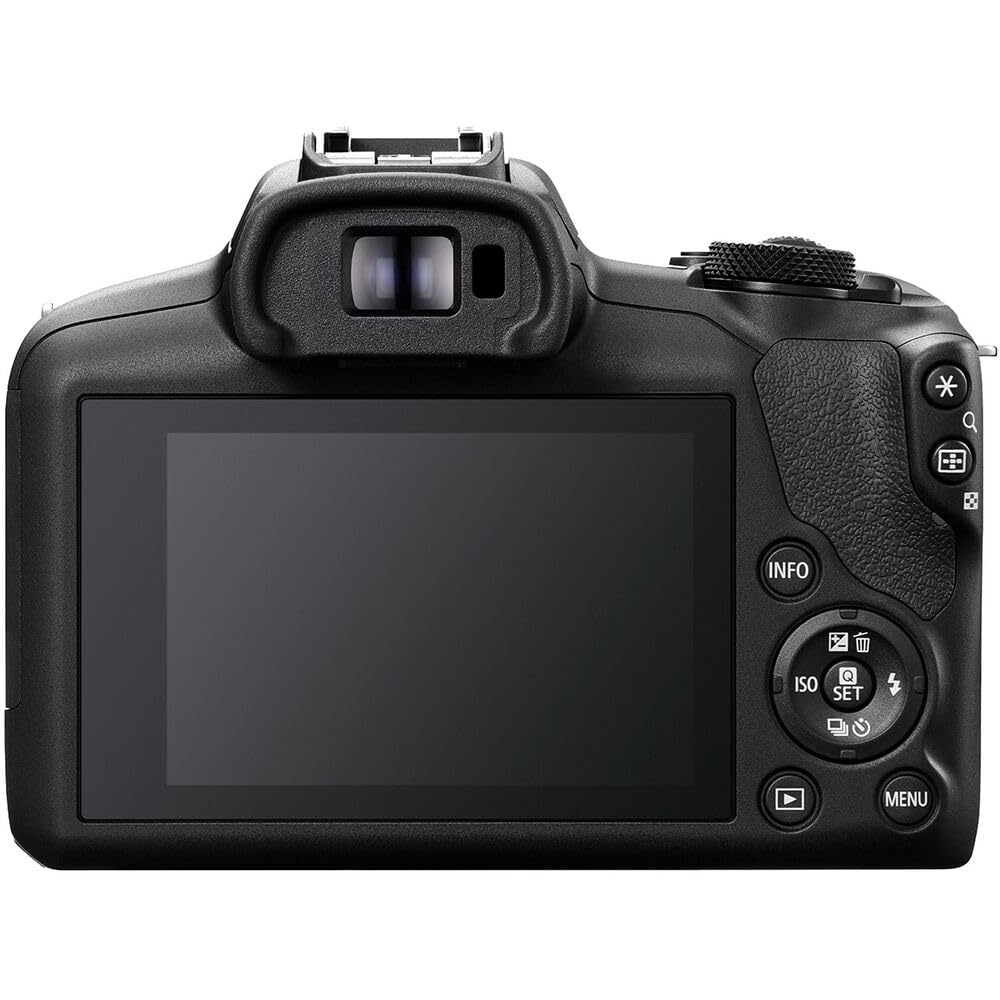 Canon EOS R100 Mirrorless Digital Camera Kit - 24.1MP, 4K Video, RF Mount (Renewed) with Camera Bag, 64GB SD Card, Extra Battery, Charger, Tripod & Cleaning Kit - Perfect for Travel, Vlogging & Photography Enthusiasts