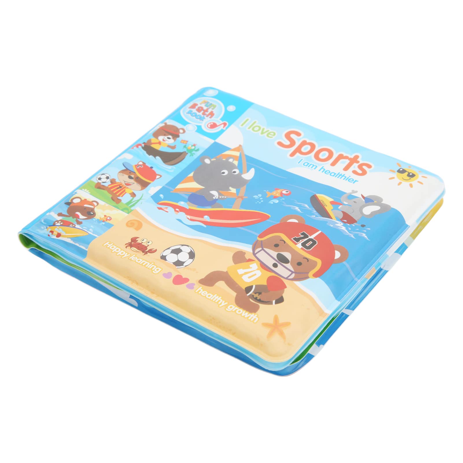 Shanrya Floating Baby Bath Books - Waterproof EVA Bath Toys for Toddlers, Colorful Early Learning Educational Toys for Sensory Development - Perfect for Bathtime Fun and Baby Shower Gifts