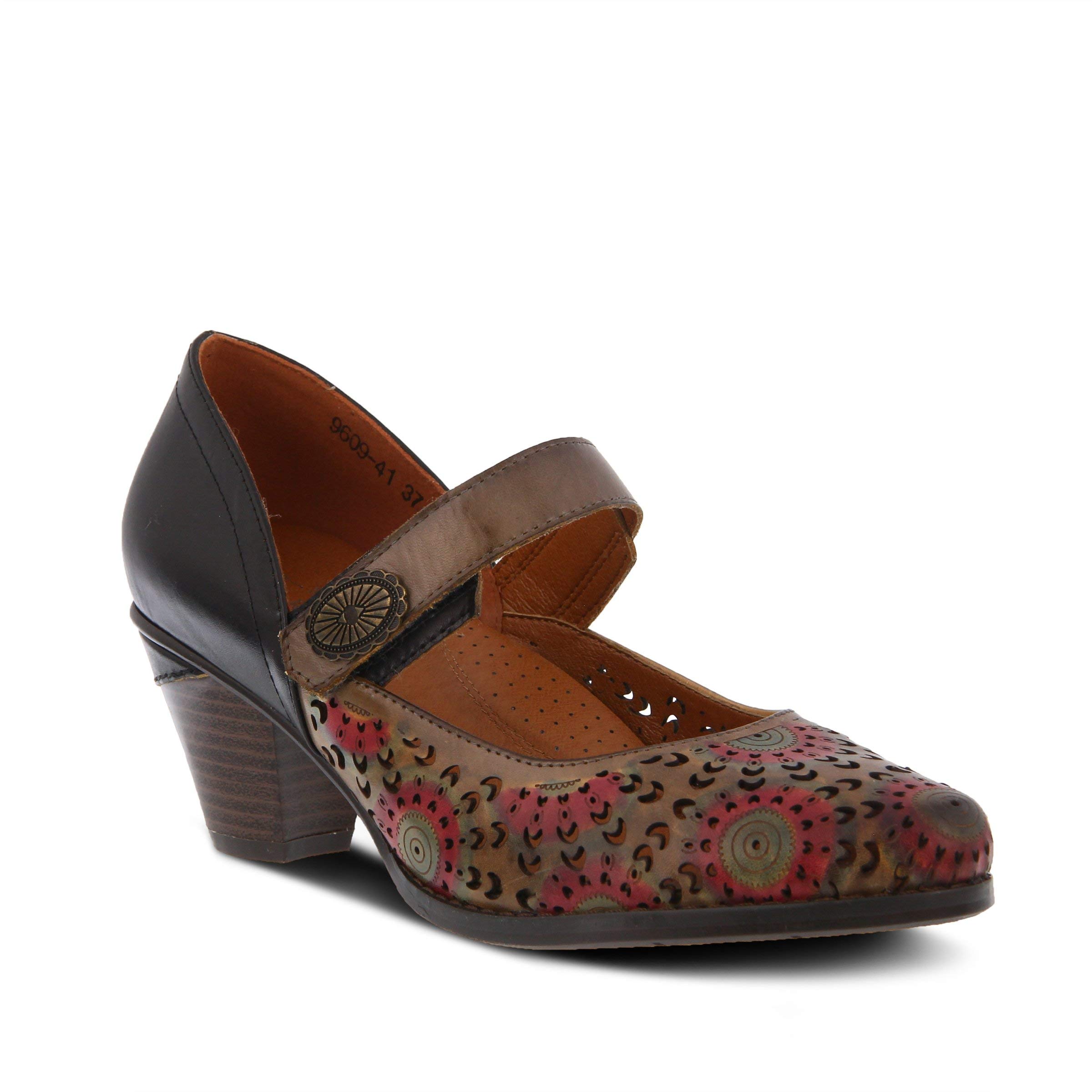 L'Artiste by Spring Step LAJUAN Women's Comfortable Taupe Multi-Color Casual Shoes US 7.5-8 | Perfect for Work, Walking & Everyday Wear