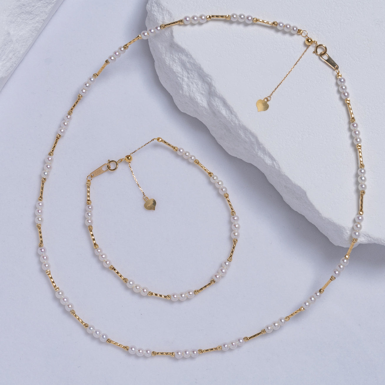 18K Solid Gold Freshwater Pearl Bracelet for Women - Elegant Pearl Jewelry Gift for Birthday, Anniversary & Special Occasions | KB00023