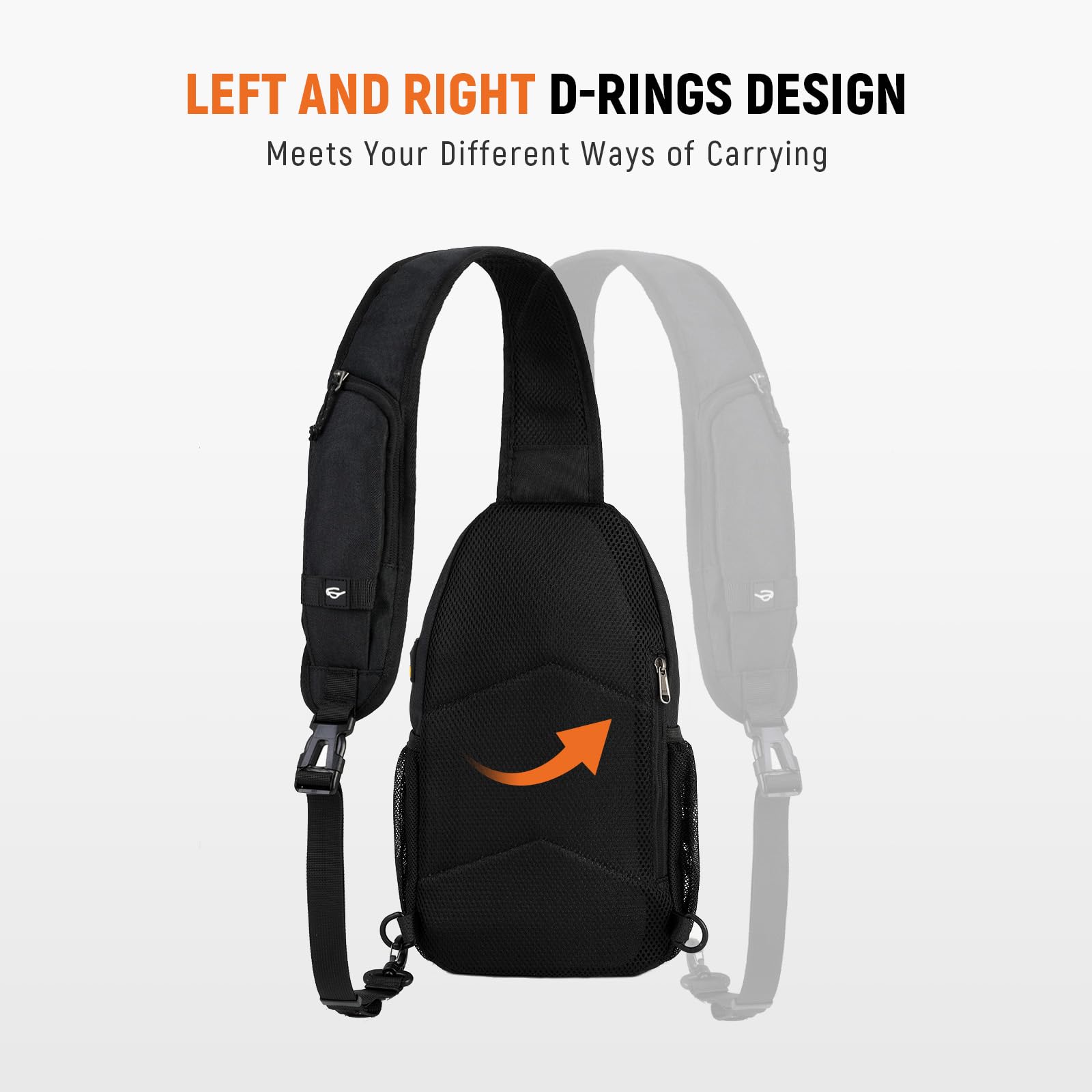SKYSPER Anti-Theft Waterproof Travel Sling Bag for Men & Women - Lightweight Crossbody Shoulder Backpack for Hiking, Commuting & Daily Use - Secure Chest Pack with Adjustable Strap for Outdoor Activities & Urban Adventures
