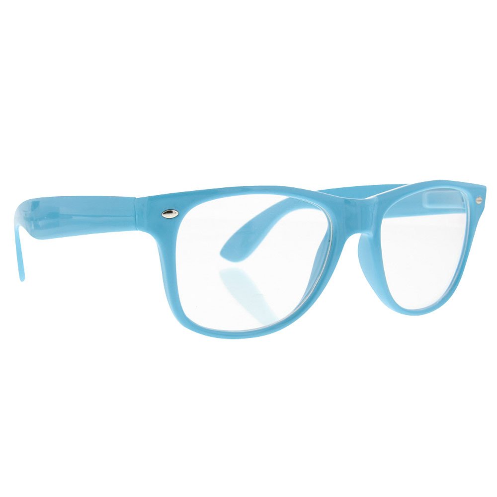 Stylish GrinderPunch Halloween Costume Glasses for Women & Men - Clear Lens Nerd Eyewear - Perfect for Cosplay, Parties, and Themed Events