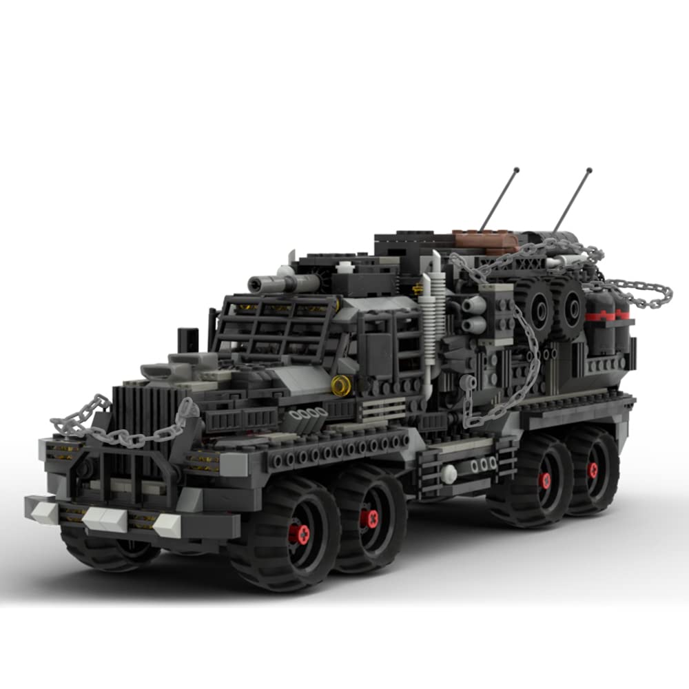 Sayotoo Czech Republic Battle Truck Building Blocks - 1306pcs Realistic Military Vehicle Model Kit for Adults & Kids | Crazy Max War Rig Toy Bricks Set Inspired by Movie Scenes | Perfect for Collectors, DIY Enthusiasts & Creative Play
