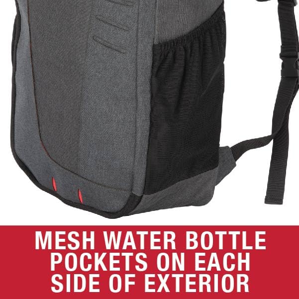 Allen Company Ruger 10/22 Takedown Rifle Backpack - Fits Ruger PC Carbine & 10/22 Takedown Models - Tactical Shooting Range Accessories Storage - Dual Water Bottle Pockets - Gray/Charcoal - Perfect for Range Days & Outdoor Hunting Adventures