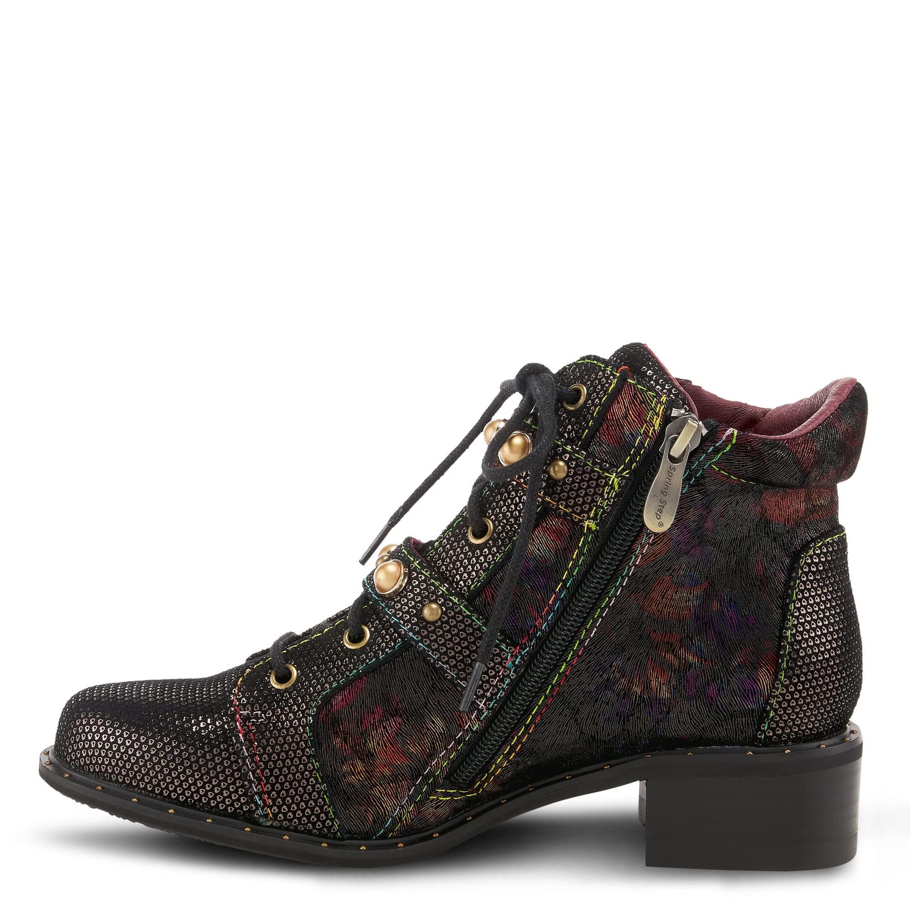 Spring Step L'Artiste Women's Chrissy Bootie - Comfortable Ankle Boots for Women, Fashionable Low Heel Booties for Casual Wear & Office Outfits
