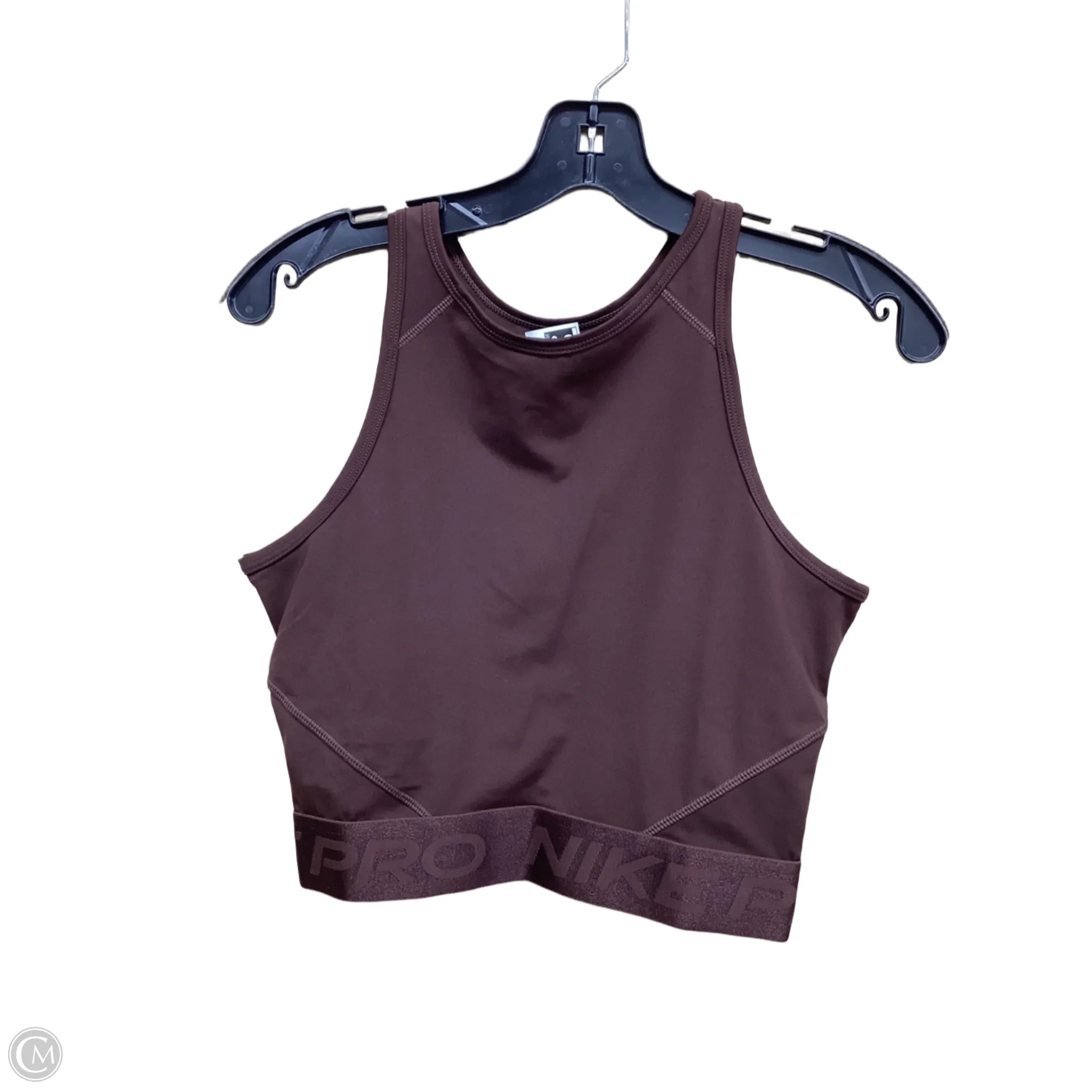 Nike Women's Brown Athletic Sports Bra - Size S - High Support Workout Top for Running, Yoga & Gym