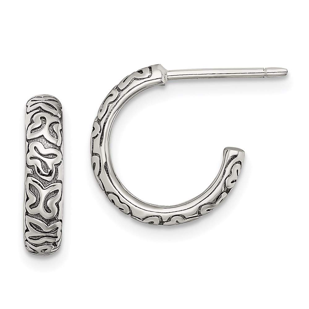 Vintage Sterling Silver Small Butterfly Hoop Earrings for Women - Dainty Boho Jewelry for Everyday Wear & Special Occasions