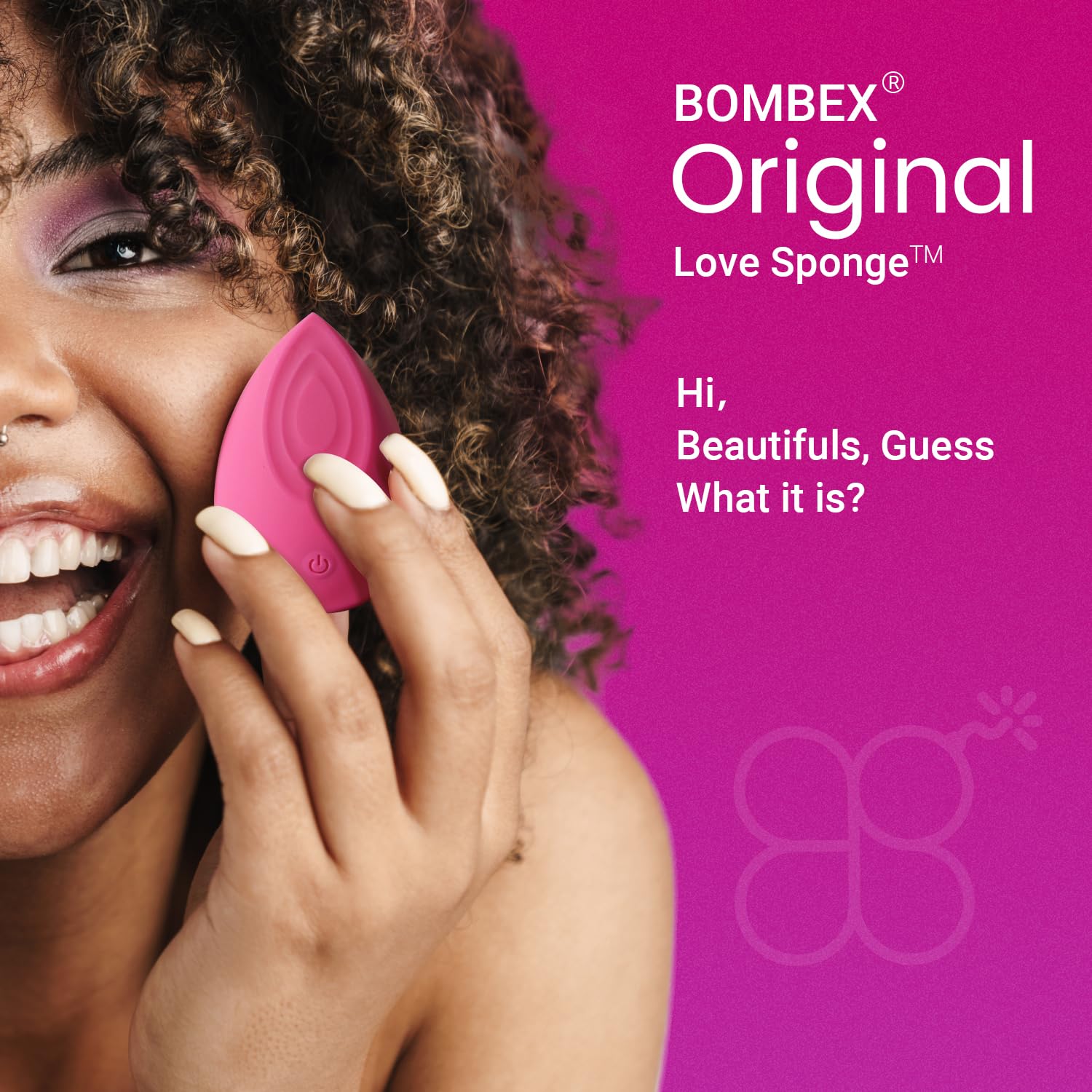 BOMBEX Mini Vibrator for Women - Discreet Rose Clitoral Stimulator, Small Vibrating Sex Toy for Couples & Solo Play, Rechargeable & Waterproof Adult Toy - Perfect for Travel & Romantic Nights