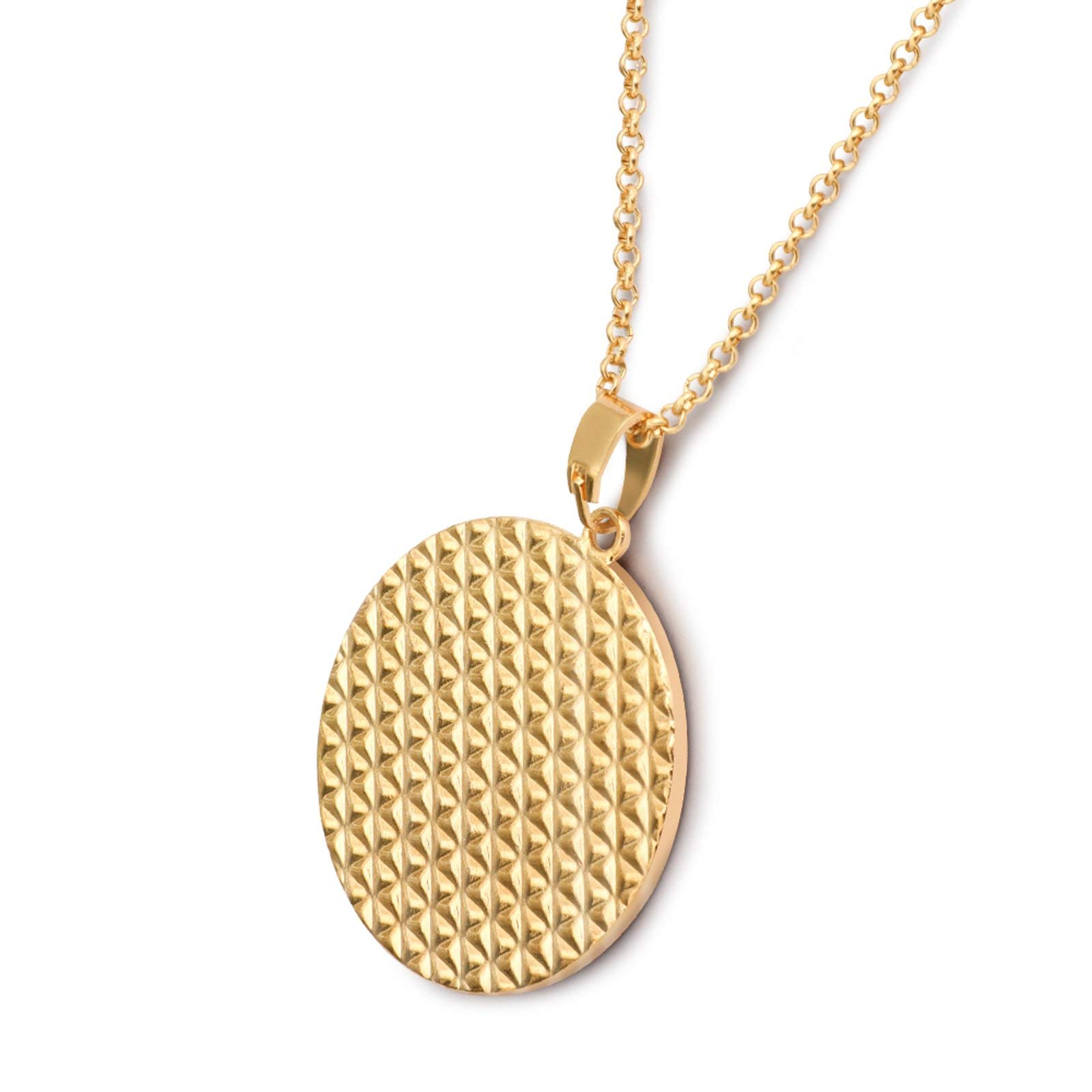Elegant Purple & White Polka Dot Diamond Pendant Necklace for Women | Multicolor Circle Pendant Jewelry | Perfect Birthday Gift, Anniversary Present & Party Accessory