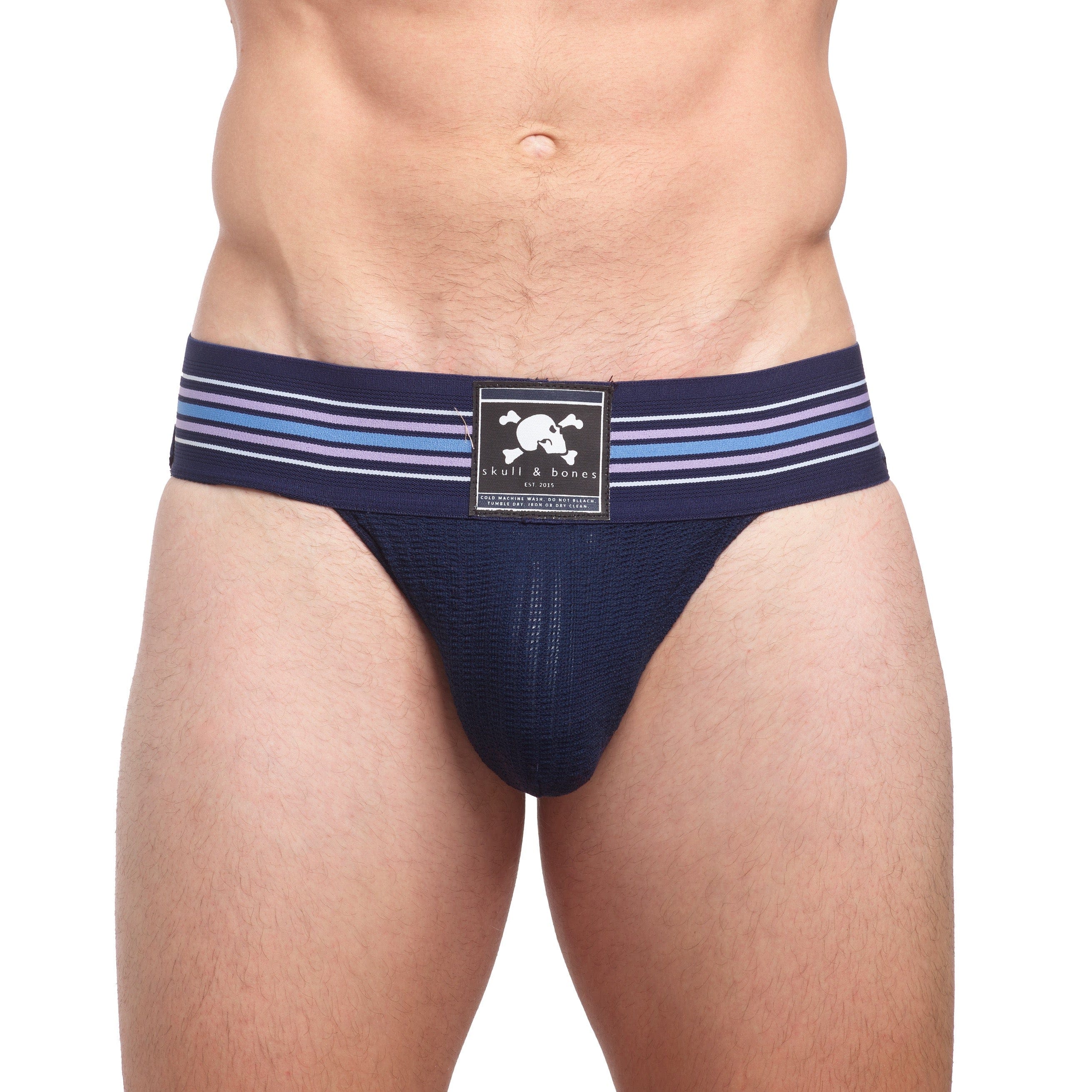 Navy Blue Locker Room Jock Strap - Comfortable Athletic Support for Sports & Gym Workouts