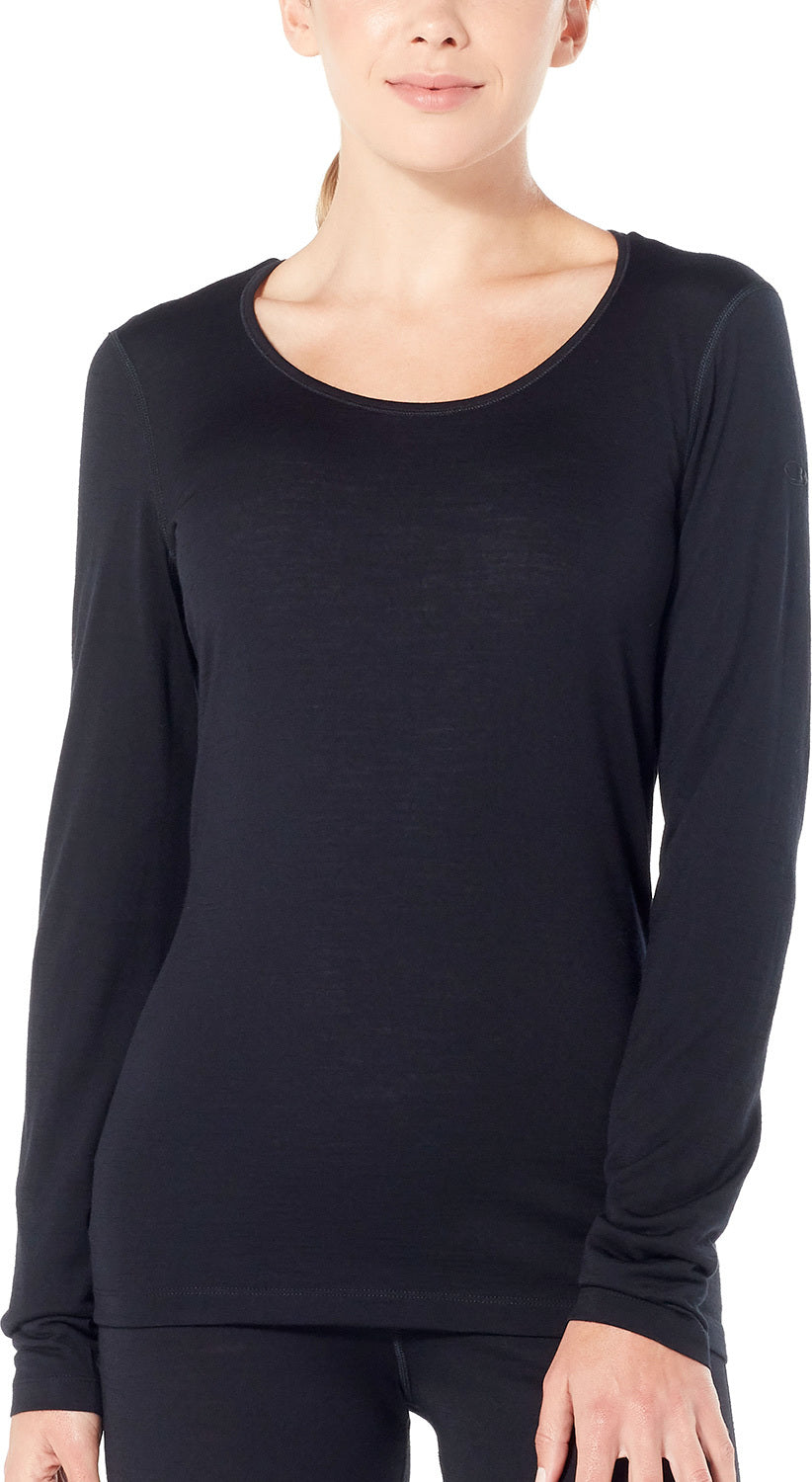 200 Oasis Long Sleeve Scoop Neck Women's T-Shirt - Soft Cotton Casual Top for Everyday Wear, Work & Outfits