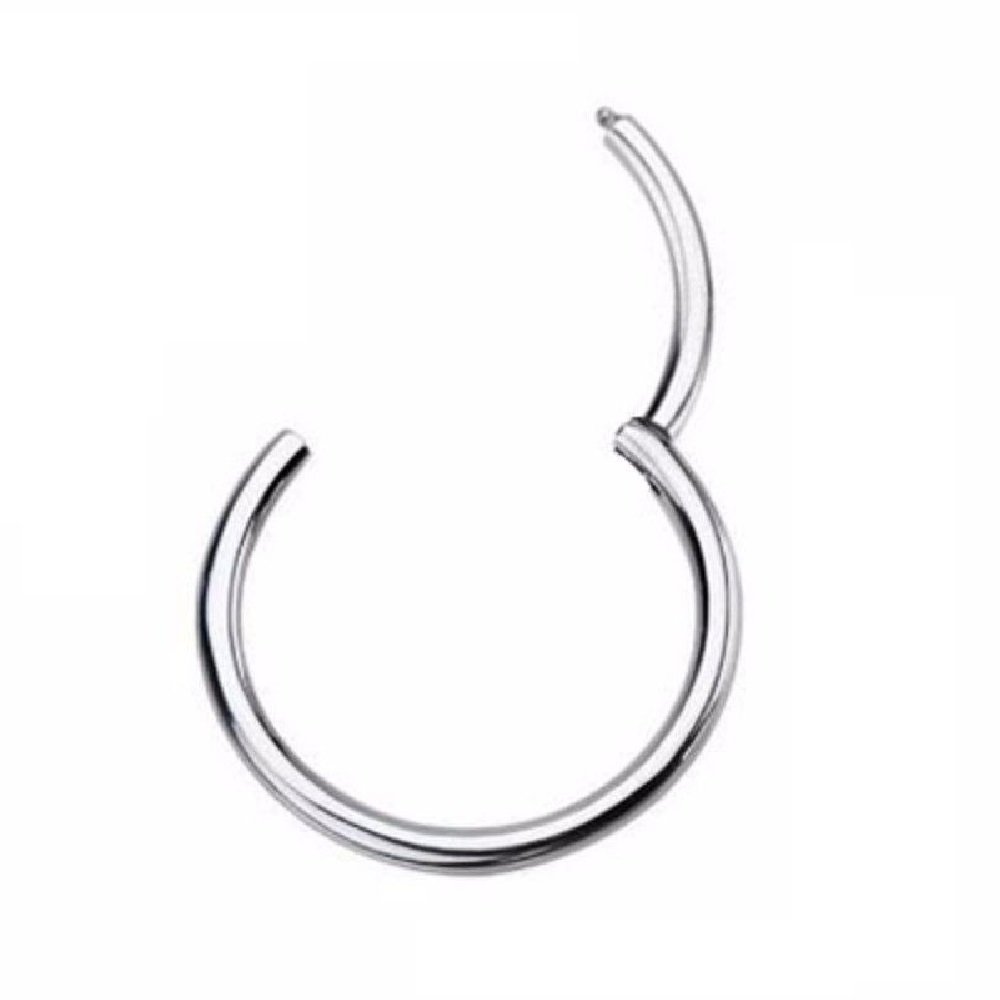 16GA G23 Titanium Septum Ring - Cartilage Lip Piercing Jewelry with Hinged Segment for Easy Insertion | Perfect for Everyday Wear, Parties & Alternative Fashion
