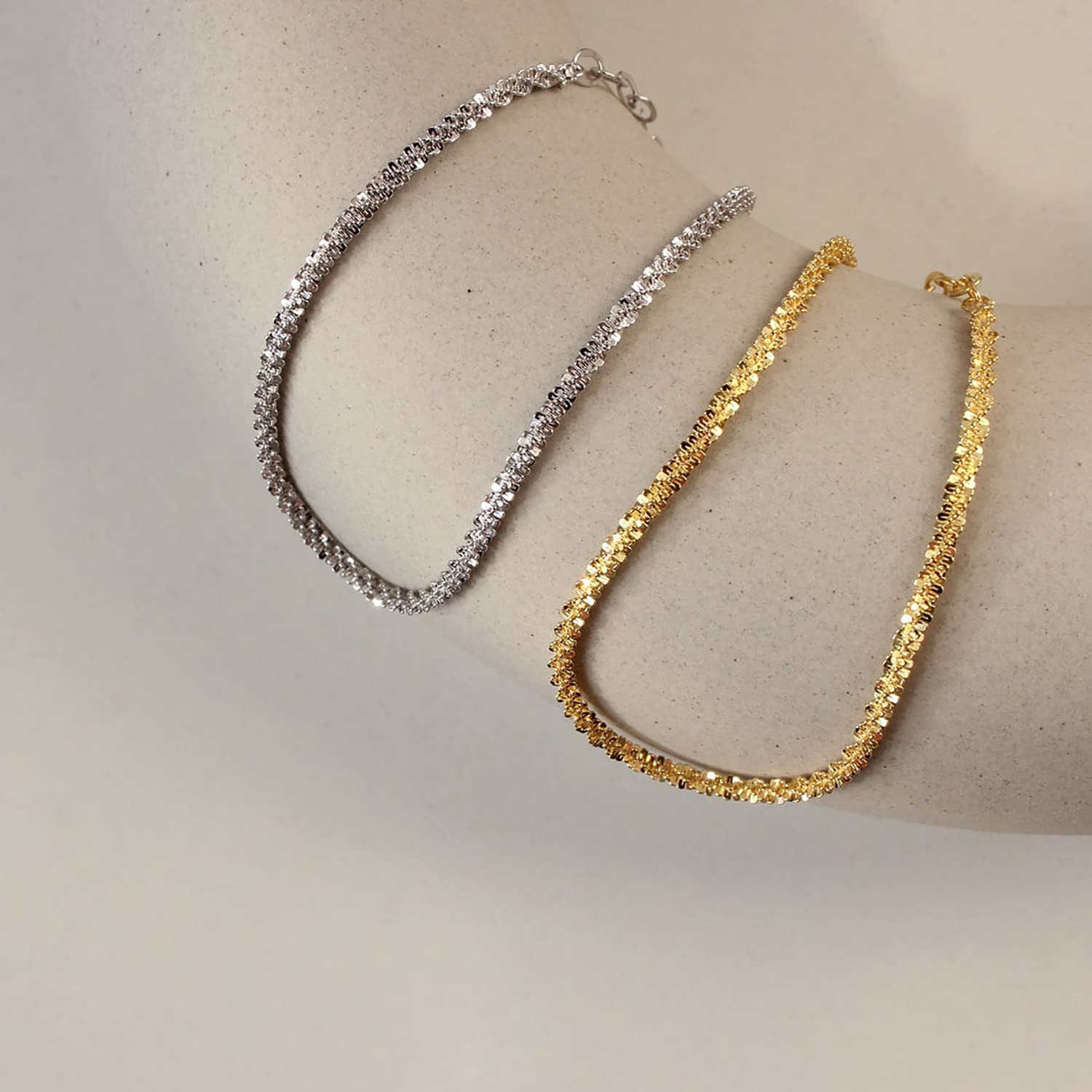 Tasiso Dainty Gold Bracelets for Women - Tiny Sideways Cross Charm, Layered Pearls & Herringbone Chain with Toggle Clasp | Minimalist Handmade Jewelry Gift for Her | Perfect for Everyday Wear, Layering & Special Occasions