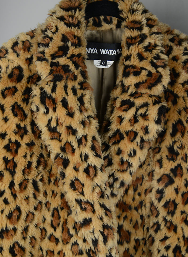 Junya Watanabe Eco Fur Spotted Coat Size S - Stylish Winter Outerwear for Women's Fashion