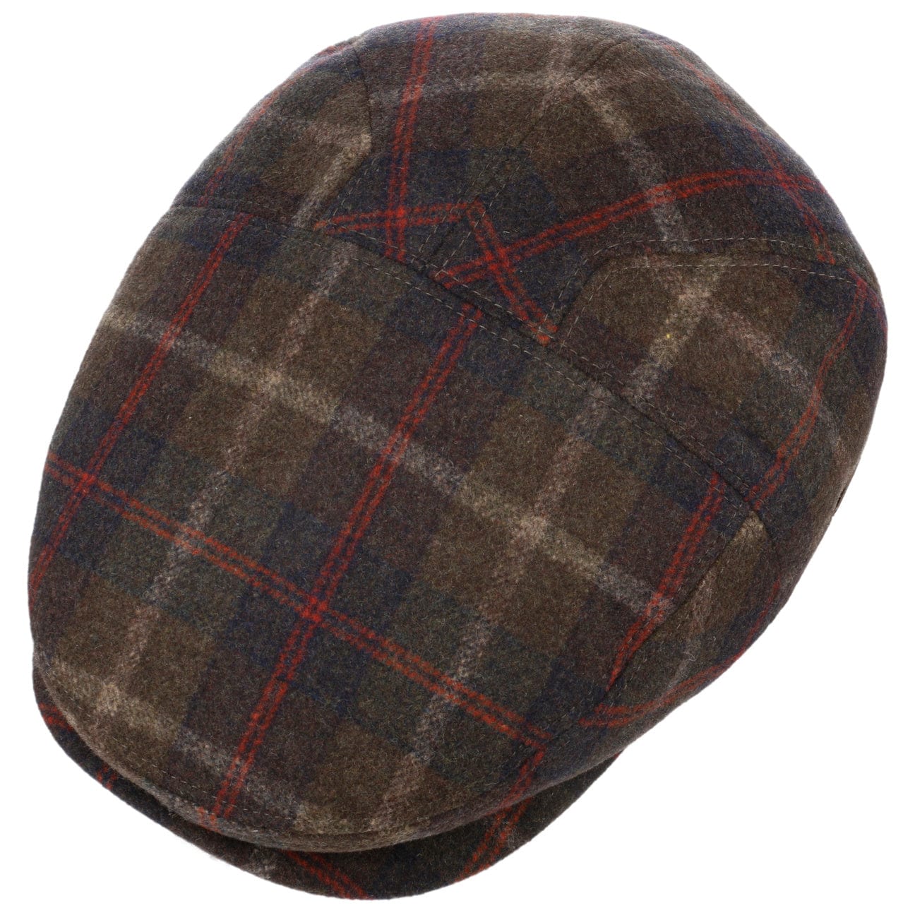 Bailey 1922 Groves Check Flat Cap - Classic Wool Men's Hat for Casual Wear & Outdoor Activities