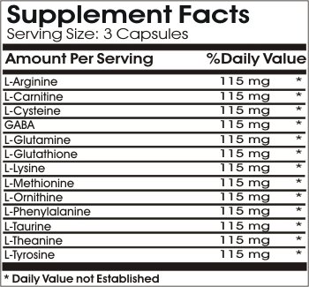 Naturetition Amino Acid 1500mg Complex Supplement - 200 Capsules | No Additives, Non-GMO | Supports Muscle Recovery & Energy Boost for Athletes & Fitness Enthusiasts